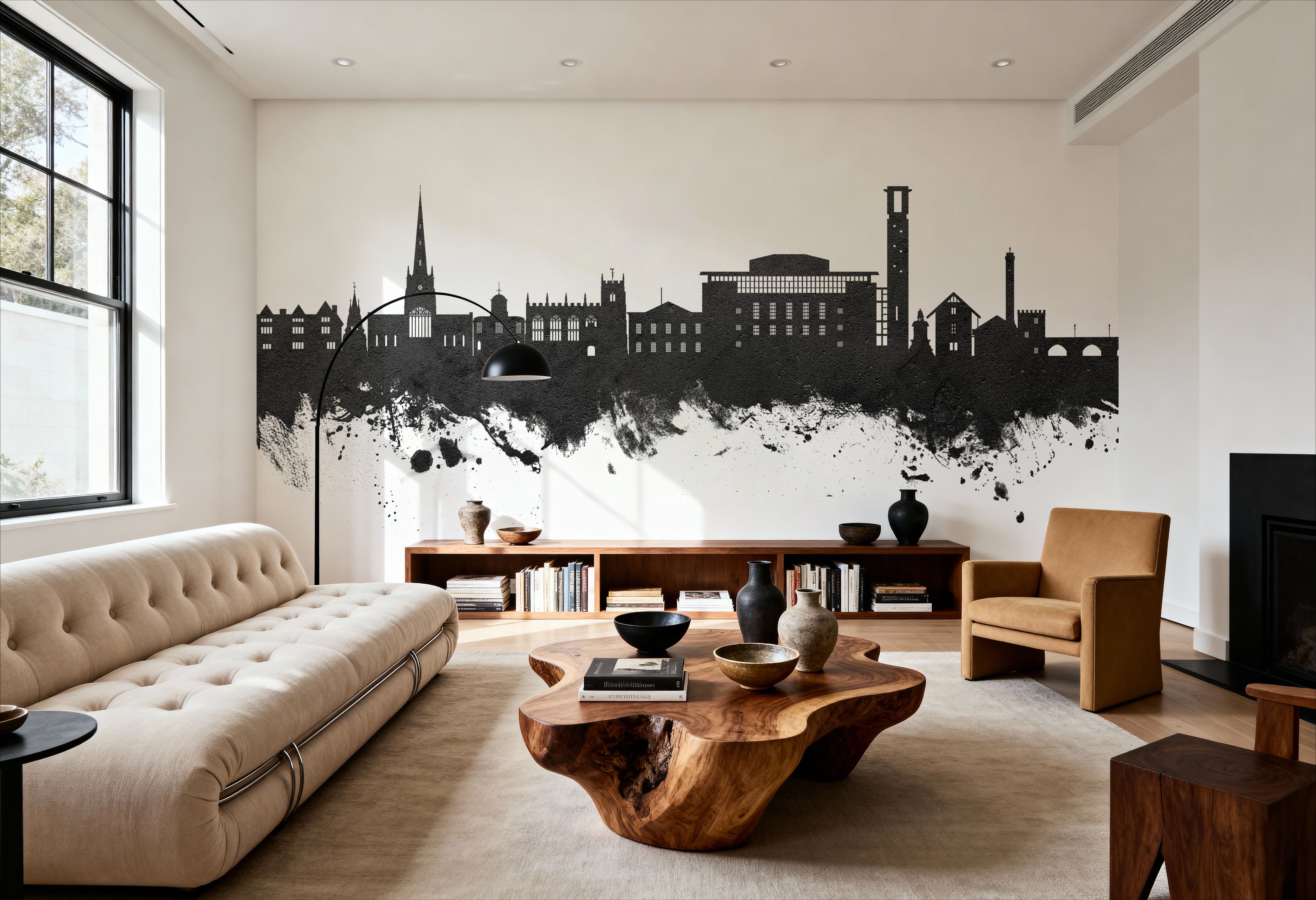 Stratford-upon-Avon England Skyline Black & White