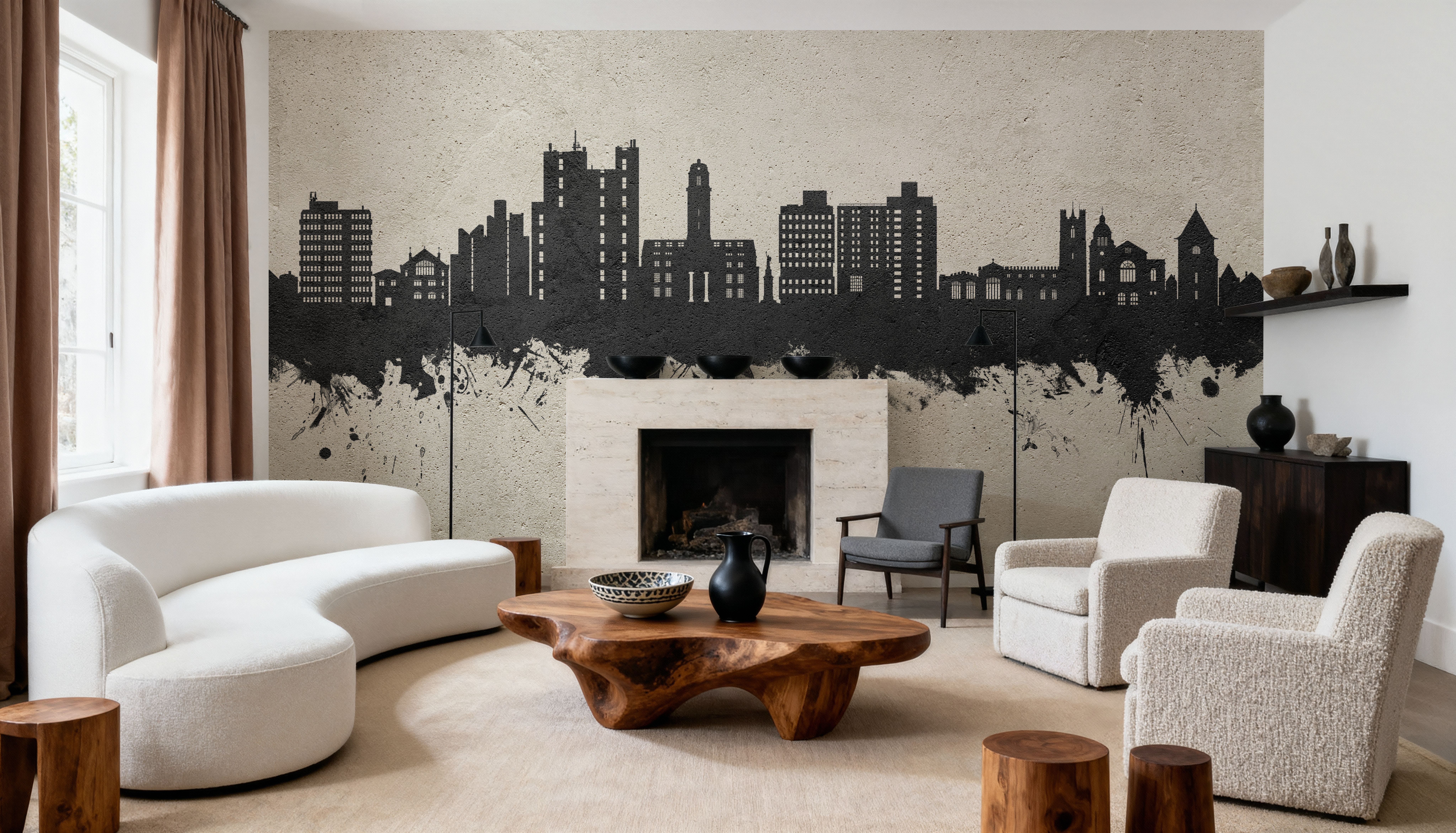 Luton England Skyline Concrete, Wallpaper