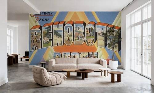 Greetings from Renoboth Beach - Screenprint Postcard