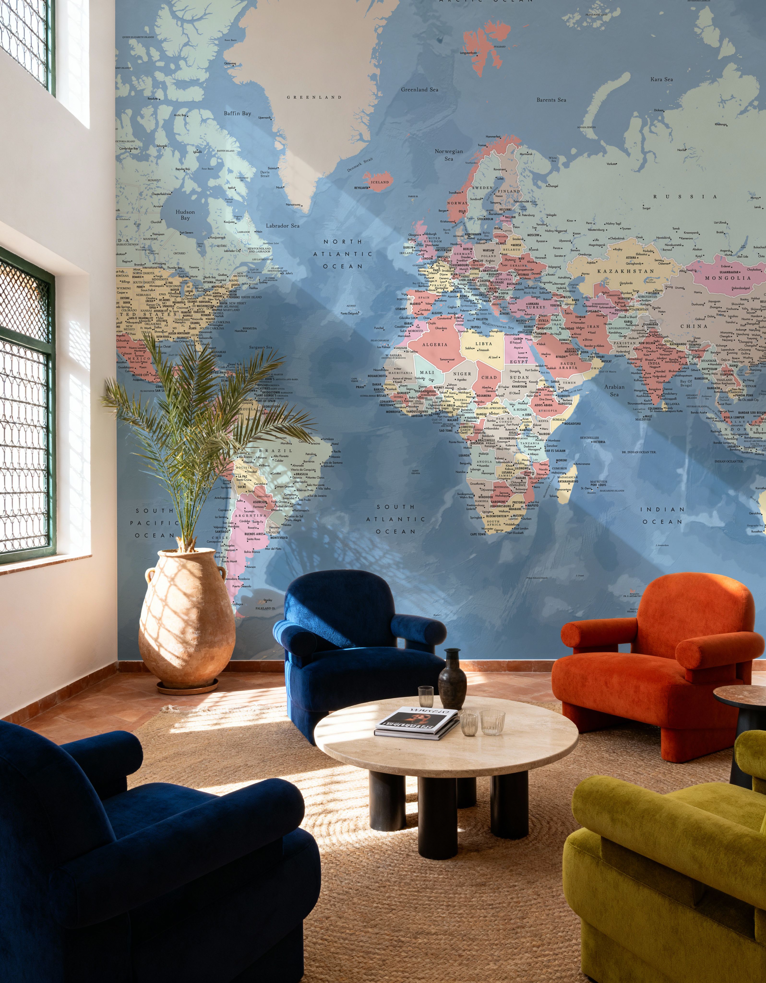 World Map Cities - Vickie