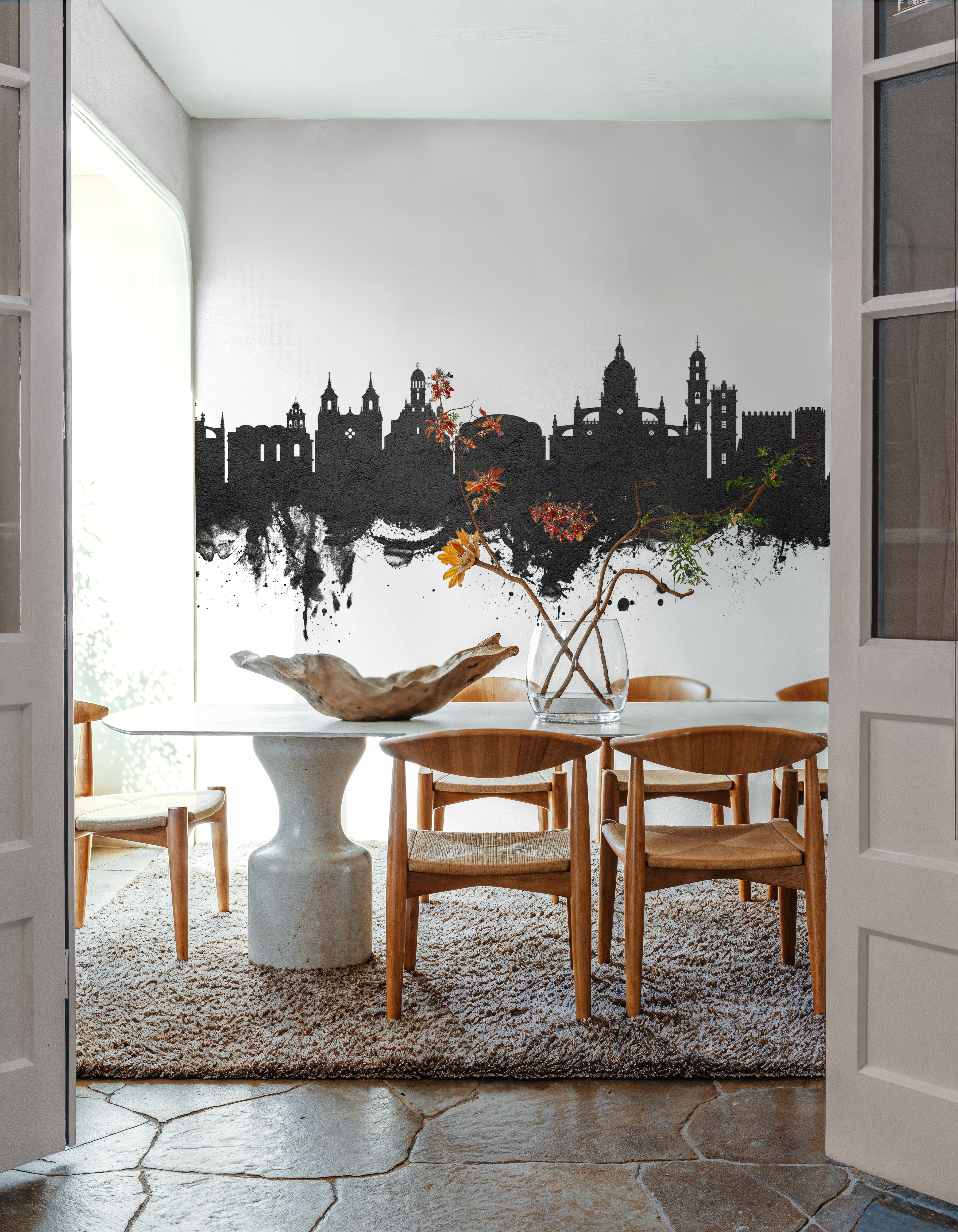 Jerez Spain Skyline Black & White