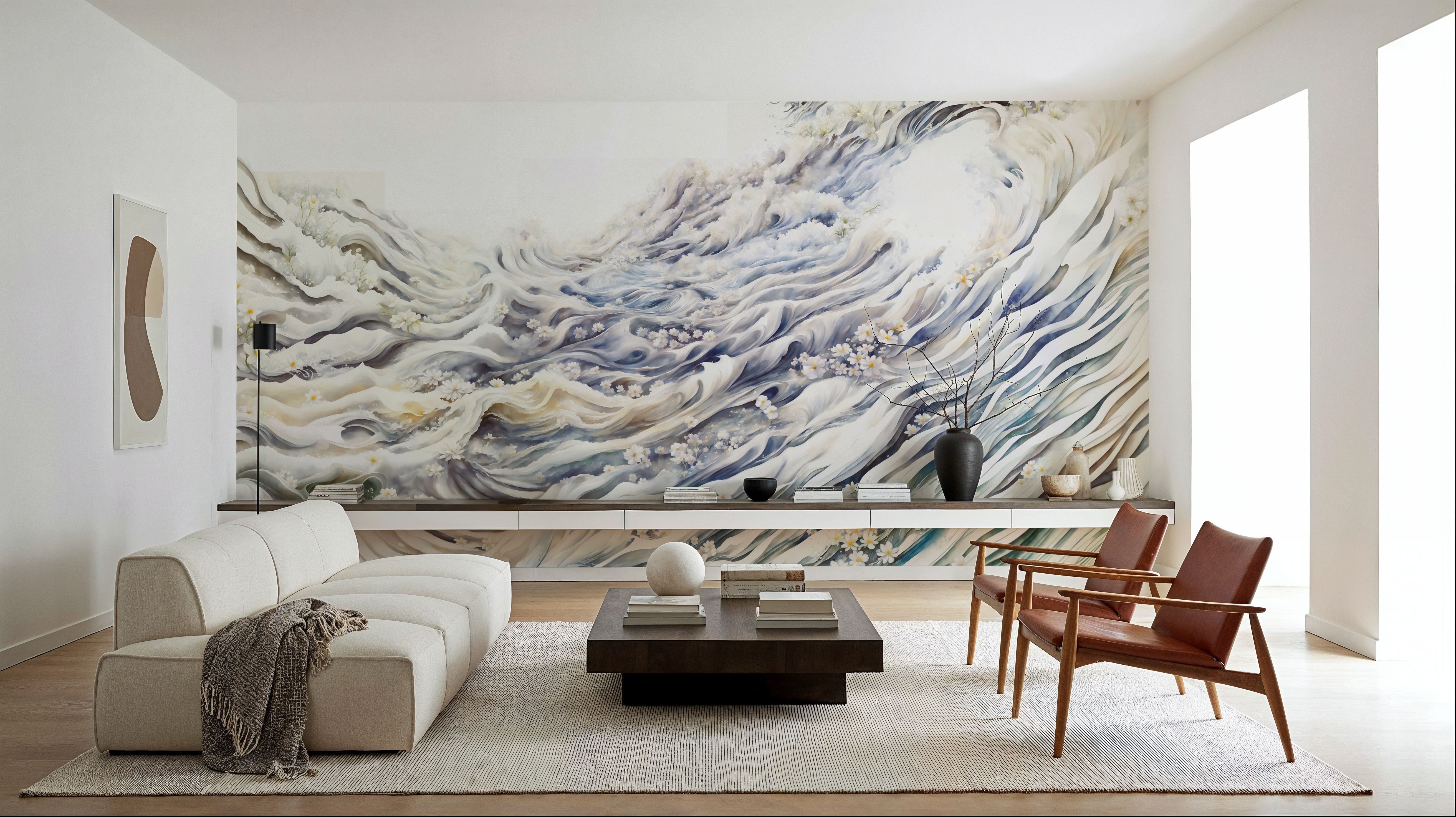 Romantic Waves Blue Yellow