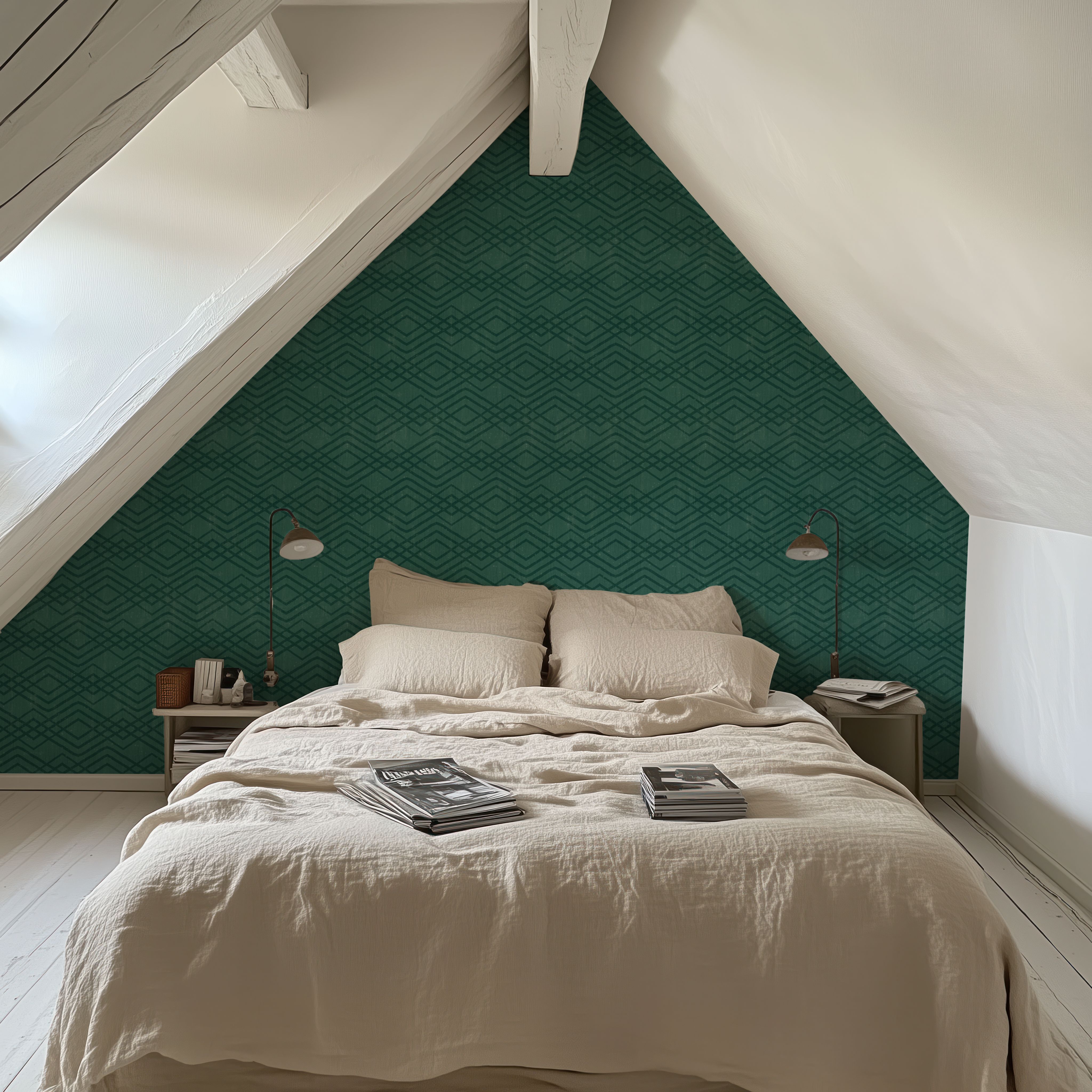 Woodland Waves Tropical Green