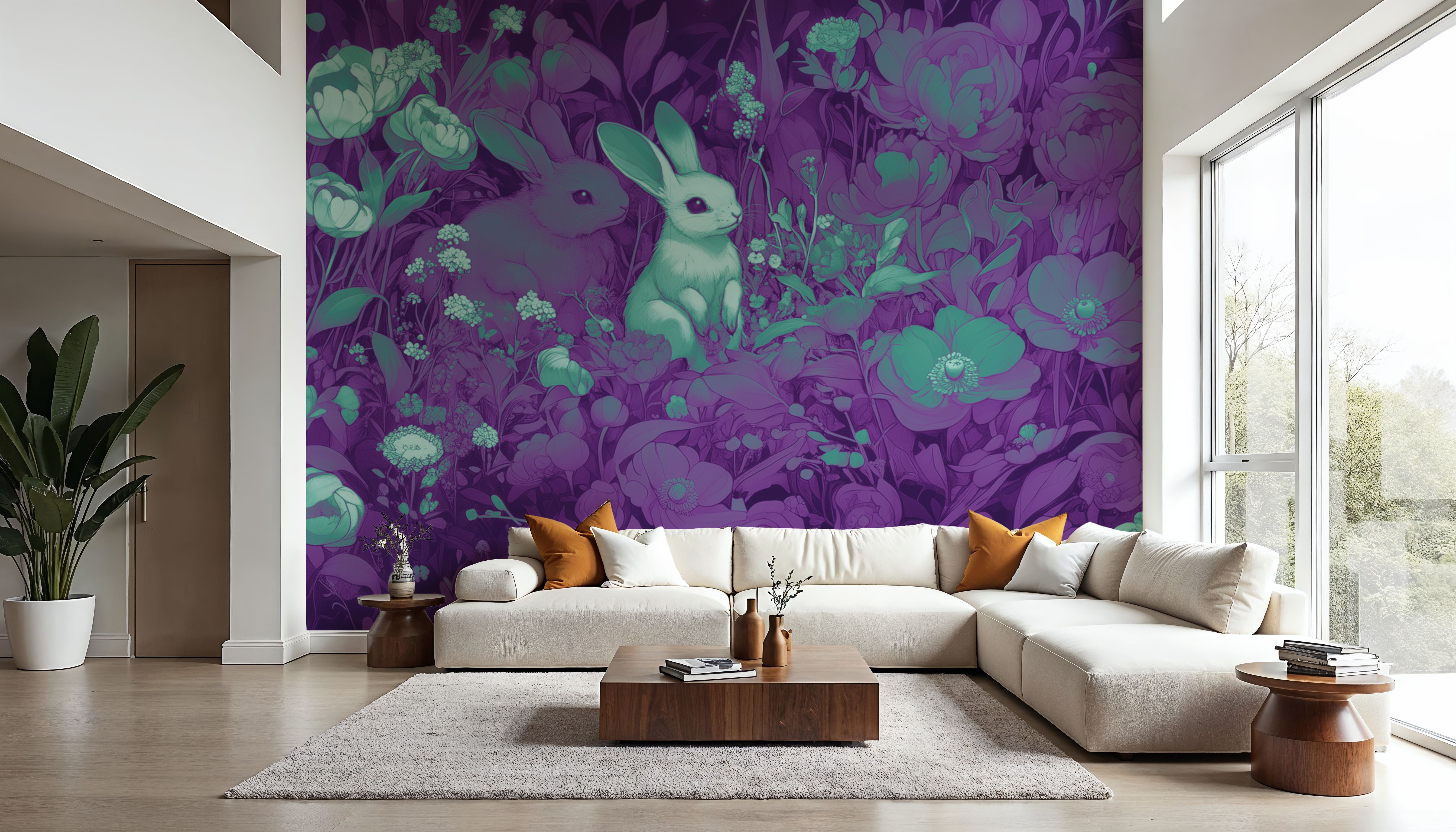 Rabbits Purple