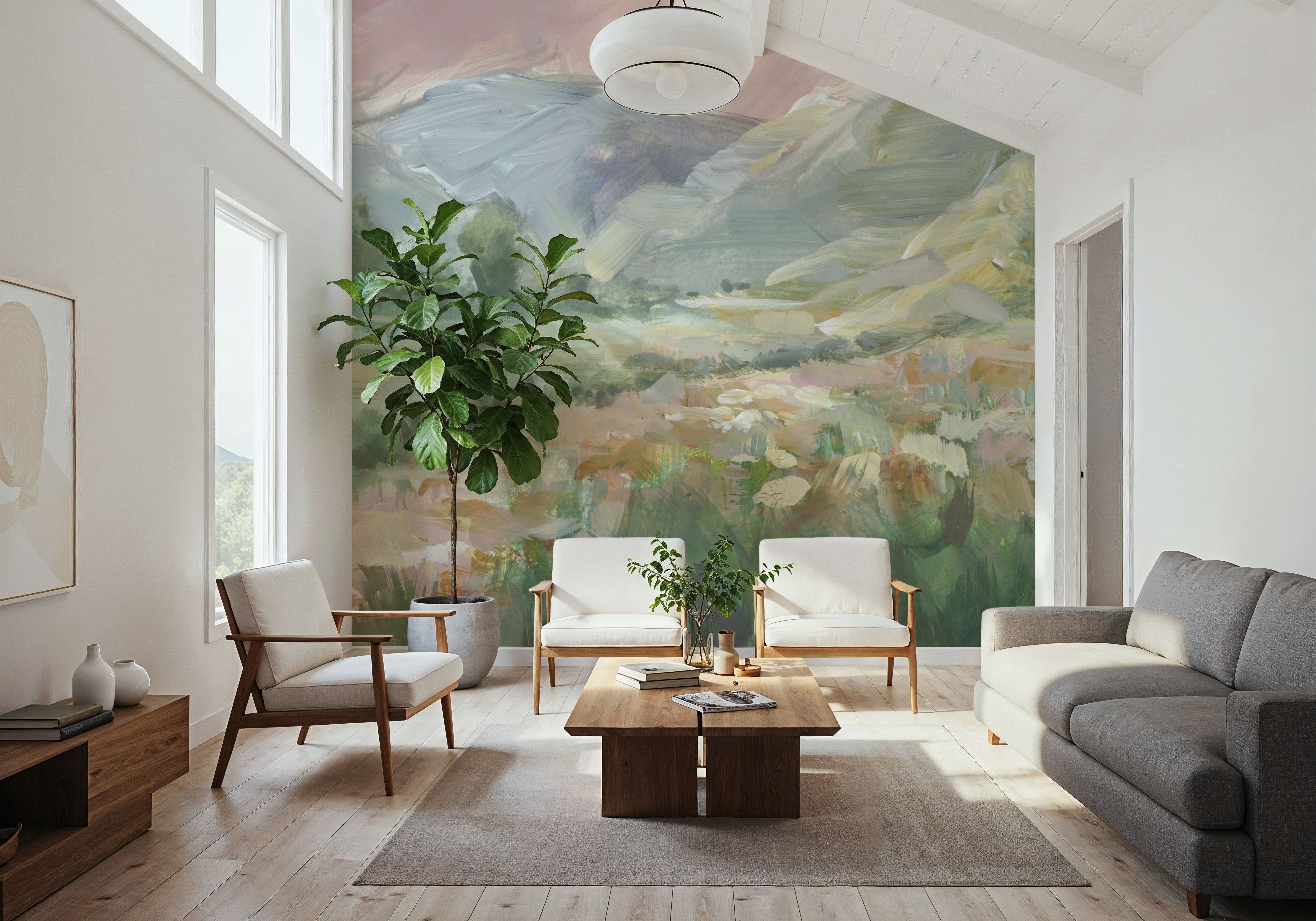 Field of Pink Flowers