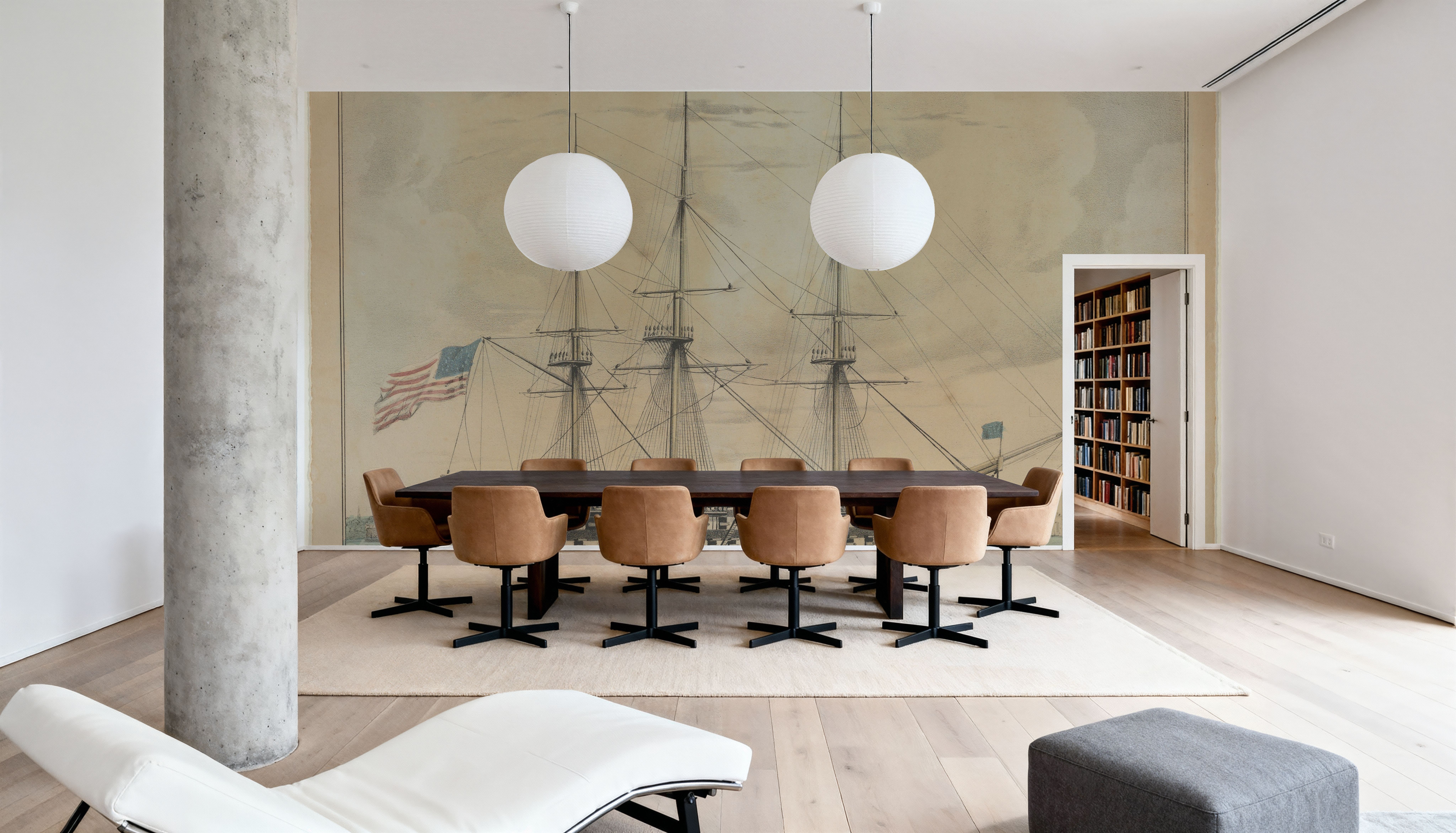 North Carolina Ship, Papier peint