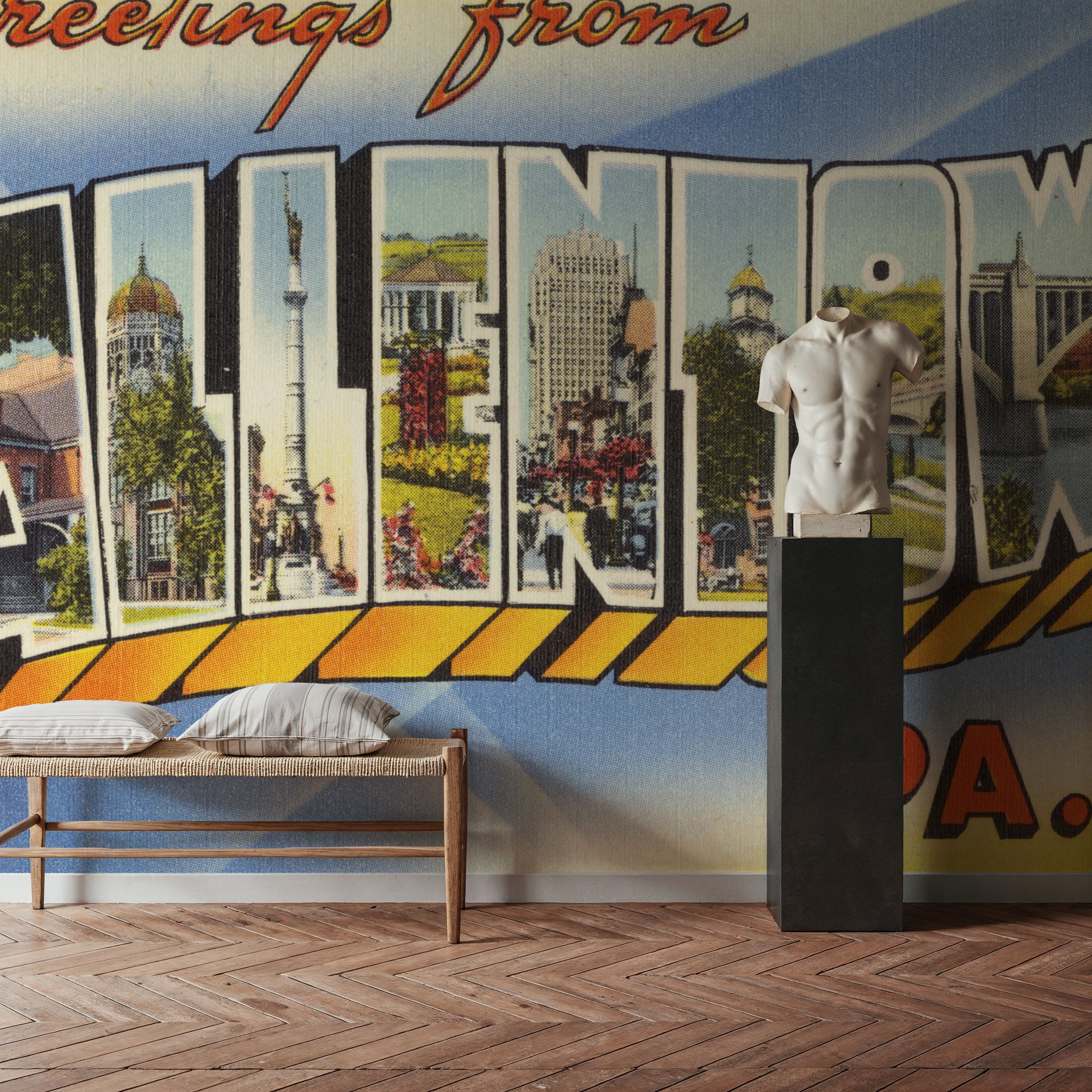 Greetings from Allentown - Screenprint Postcard