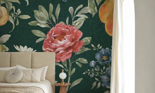 Floral Solitude Green