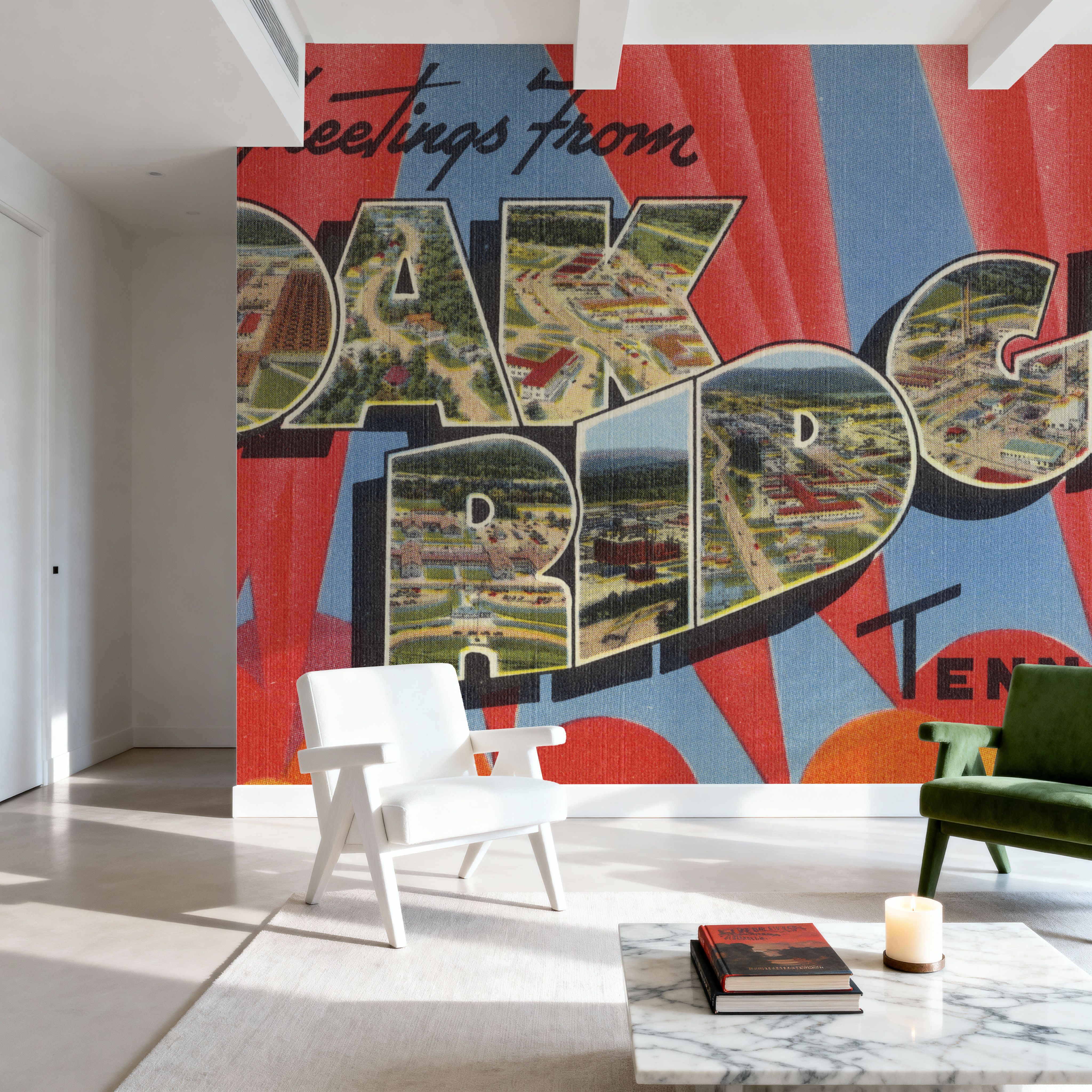 Greetings from Oak Ridge - Screenprint Postcard