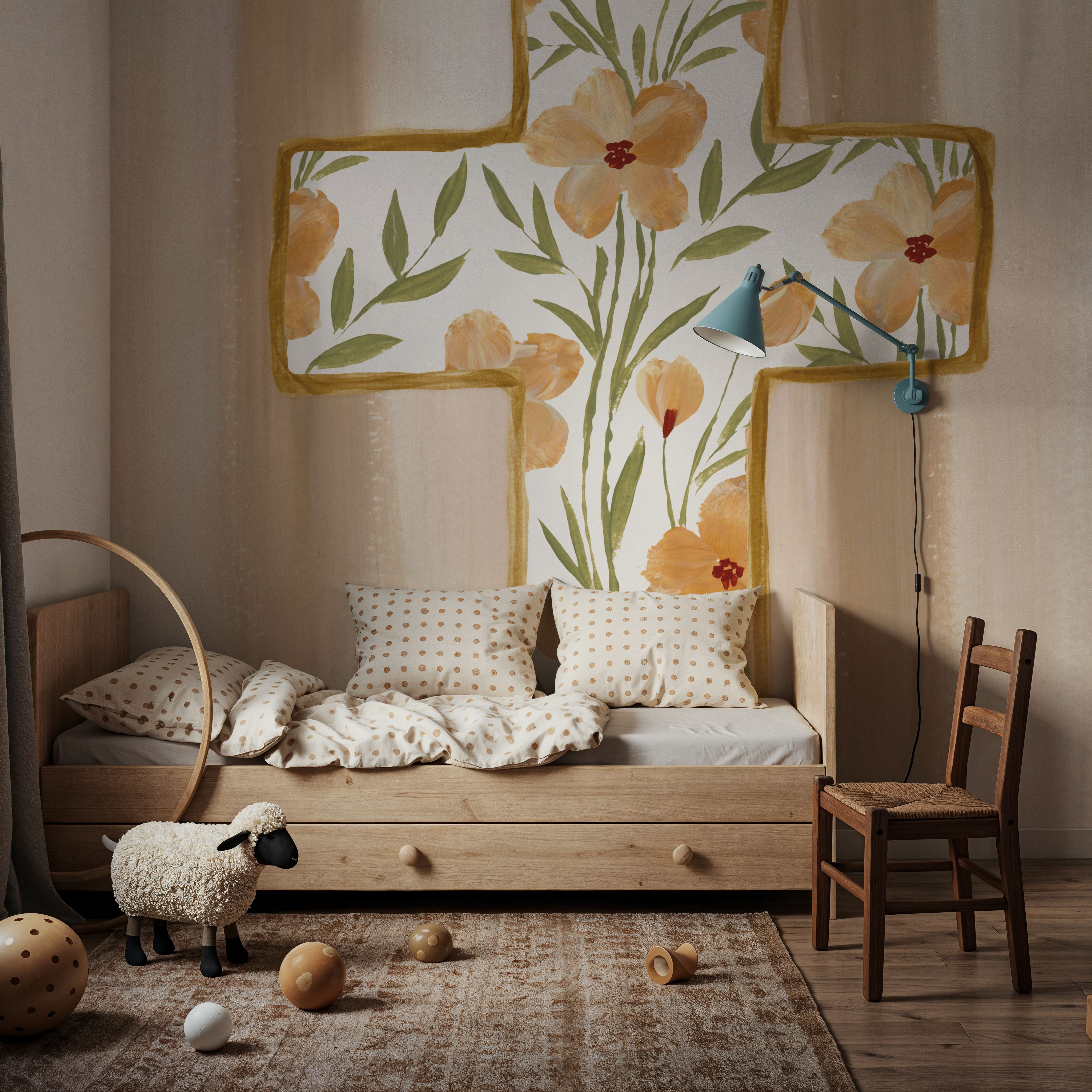 Floral Cross I