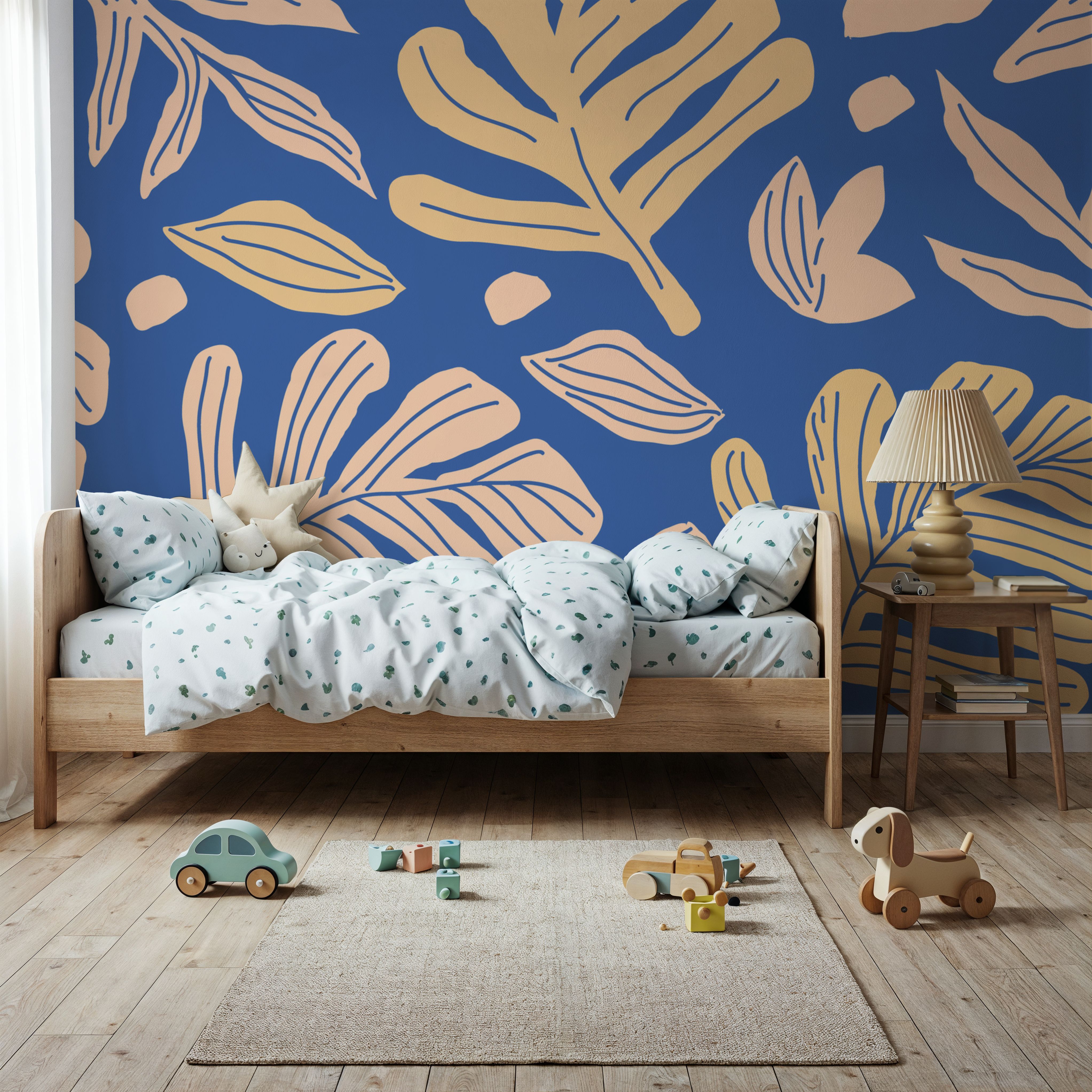 Monstera Cuttings, Soft Blue