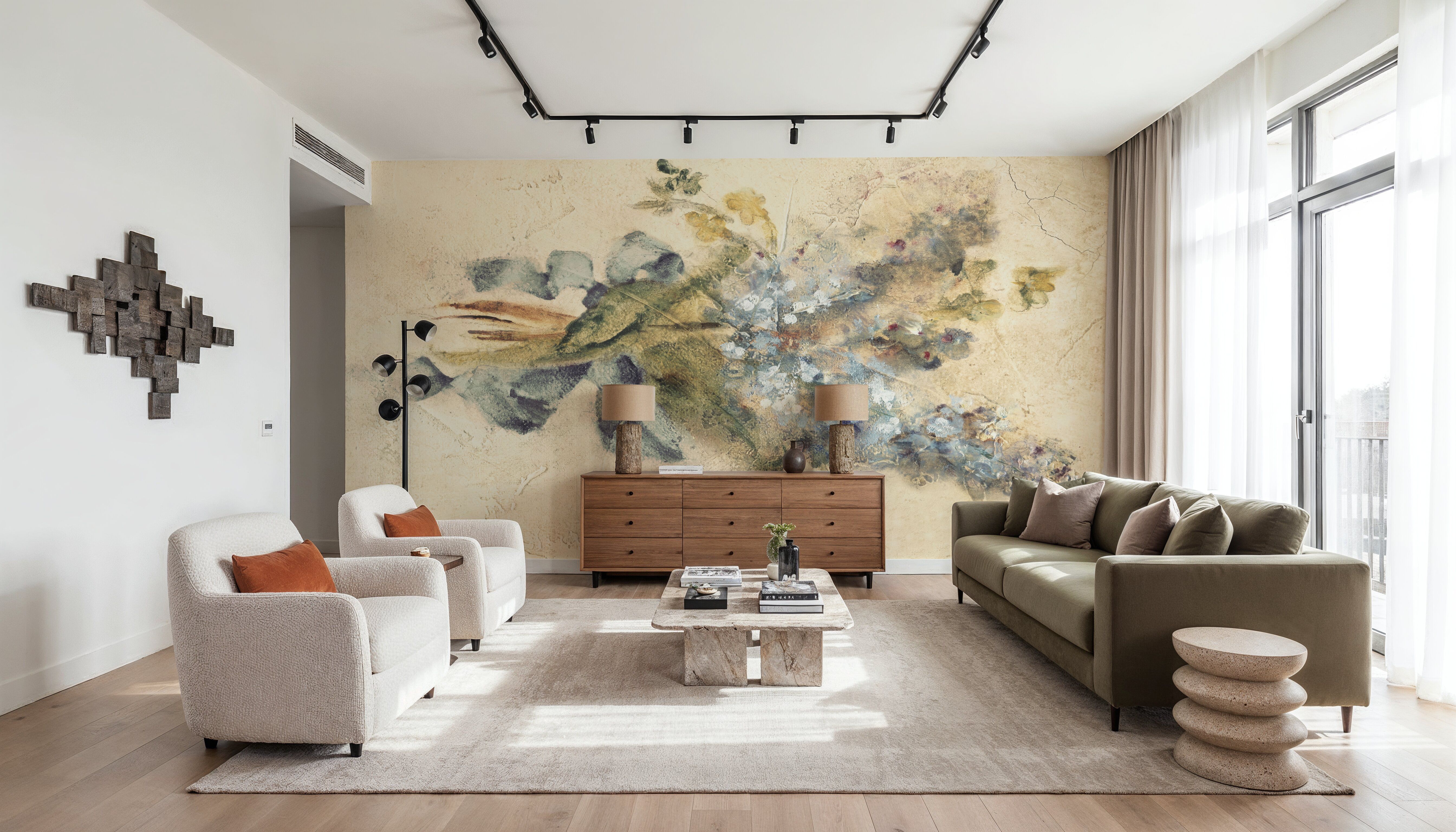 Lilac with Ribbon, Wallpaper