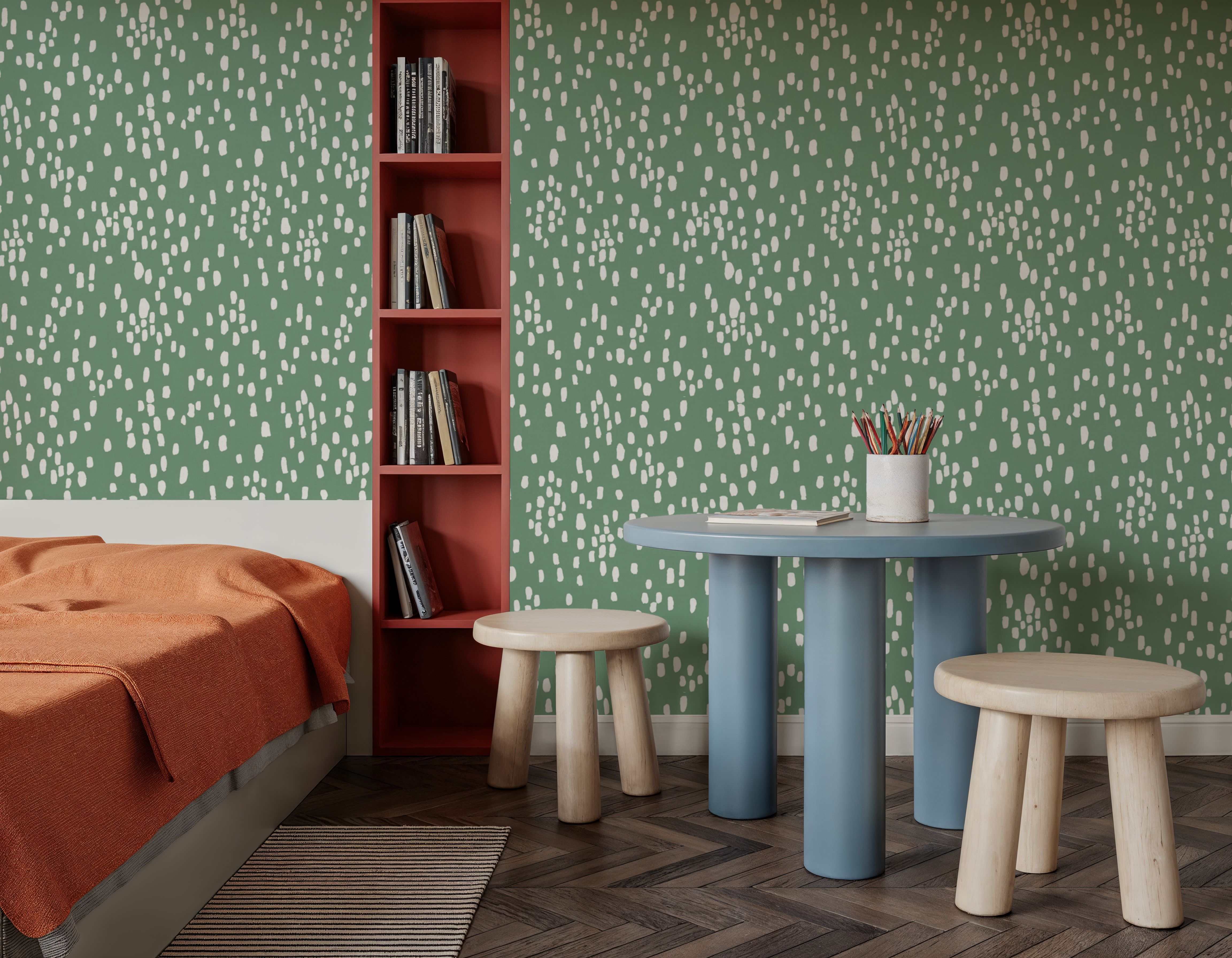 Paradise Rain Dark Green