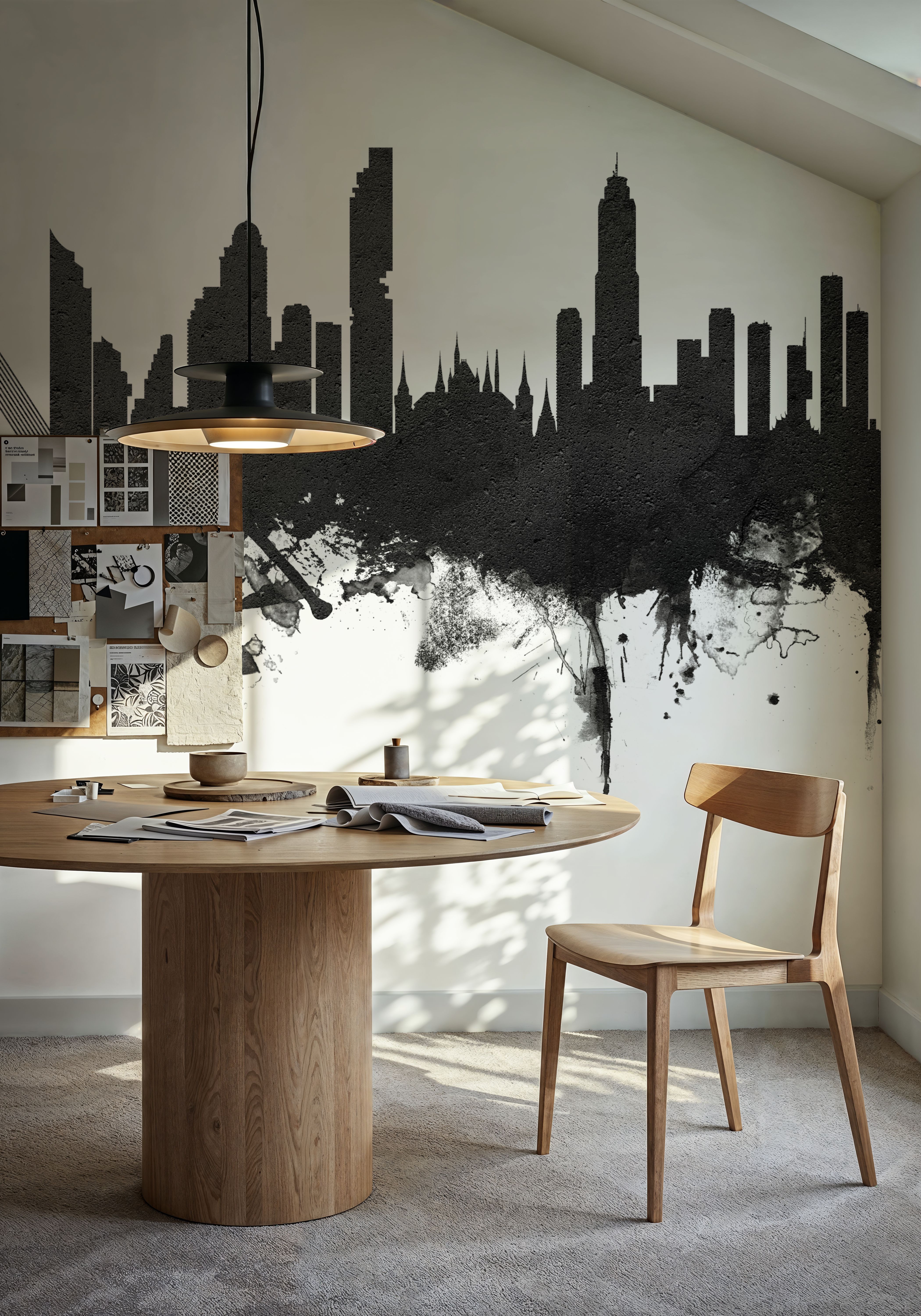 Bangkok Thailand Skyline Black & White