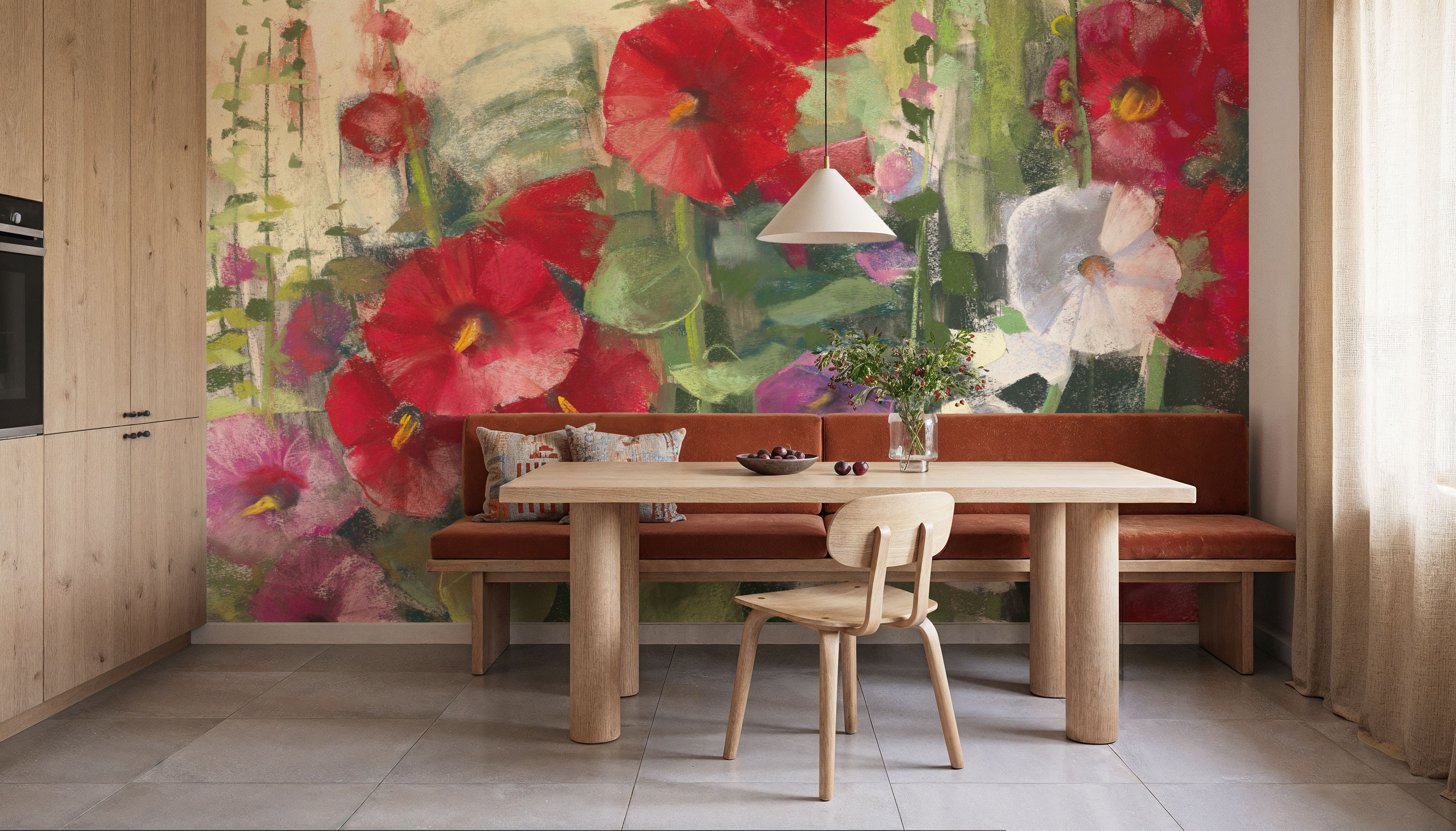Hollyhocks