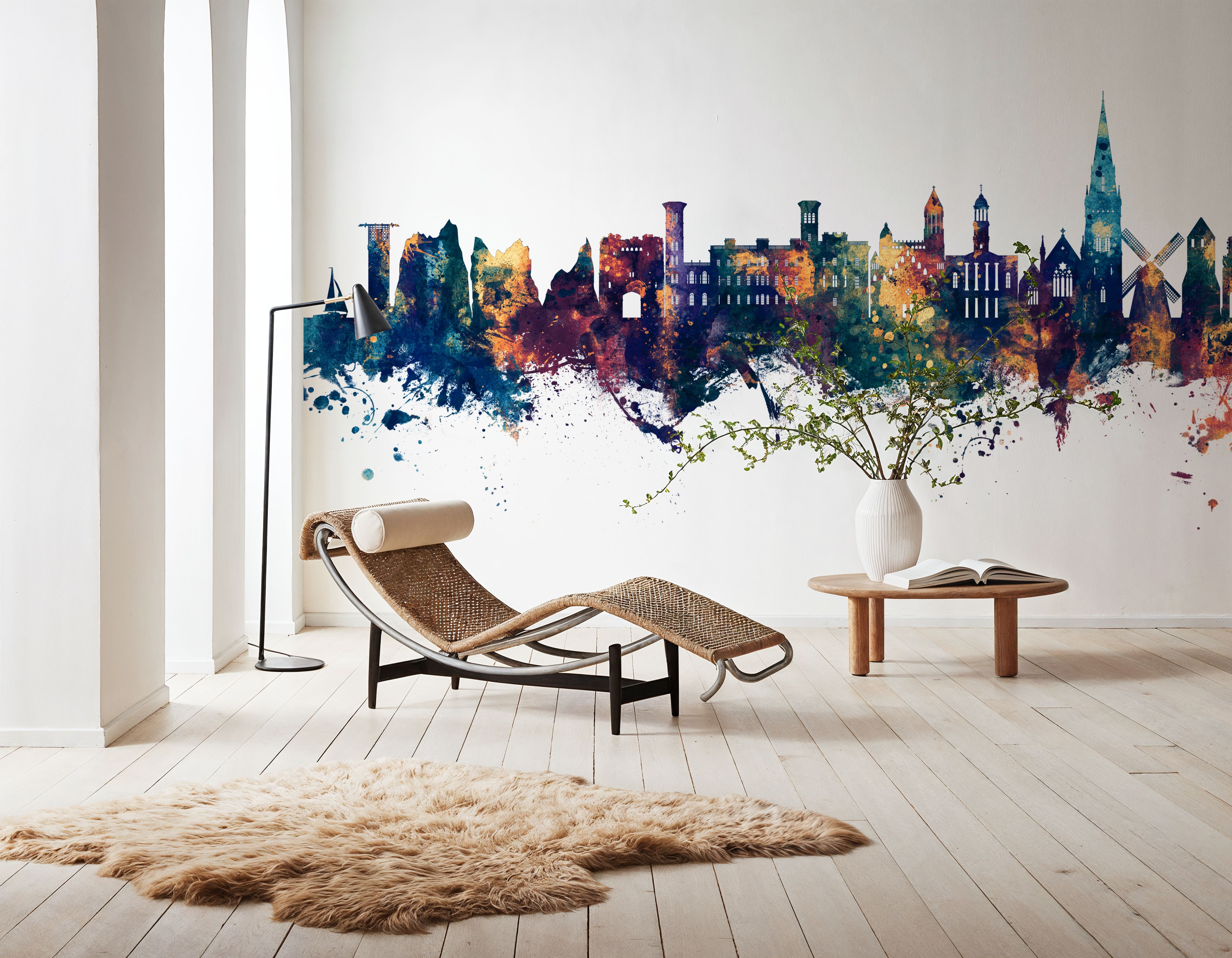 Isle of Wight England Skyline Blue & Bronze