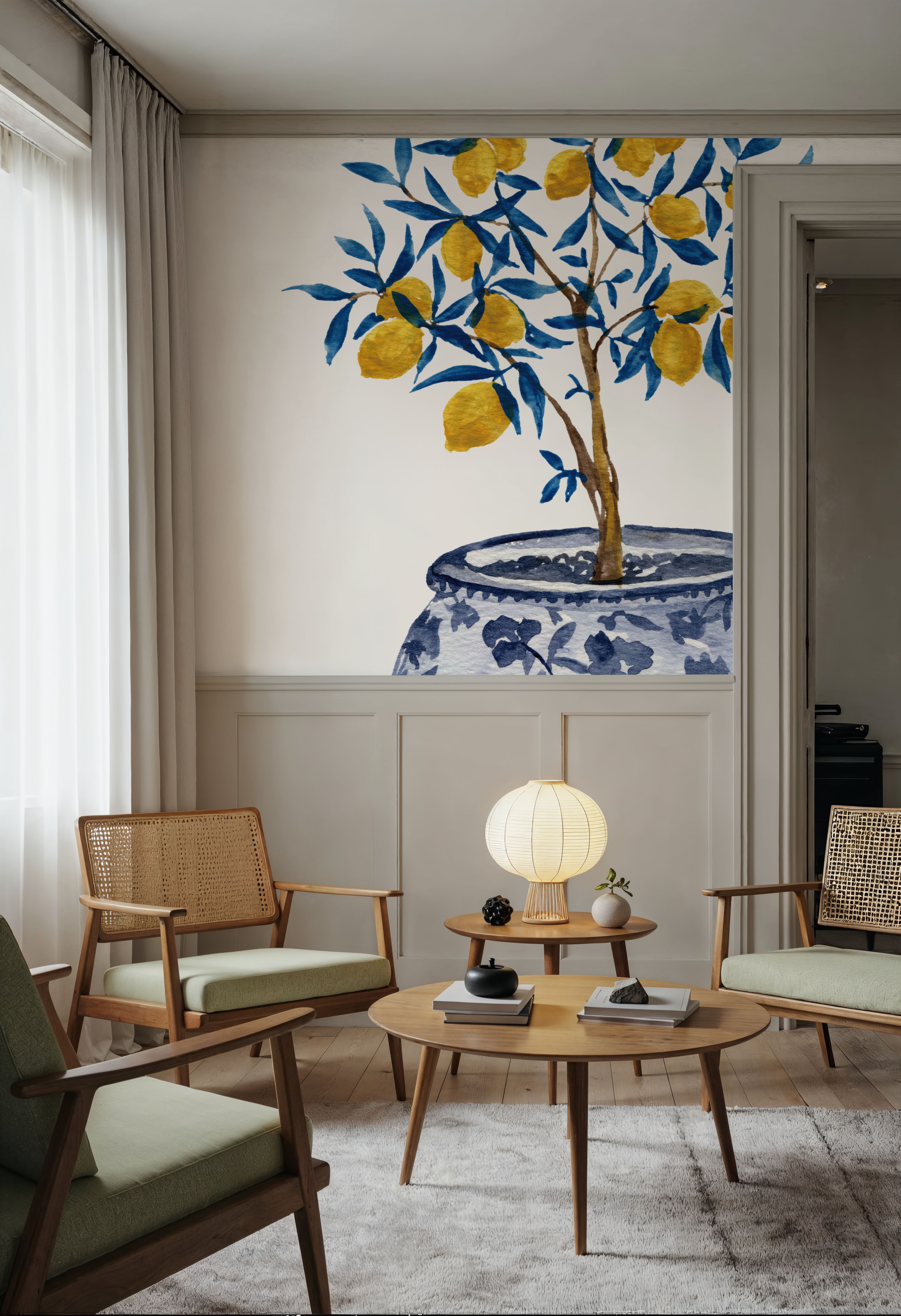Lemon Tree in Chinoserie