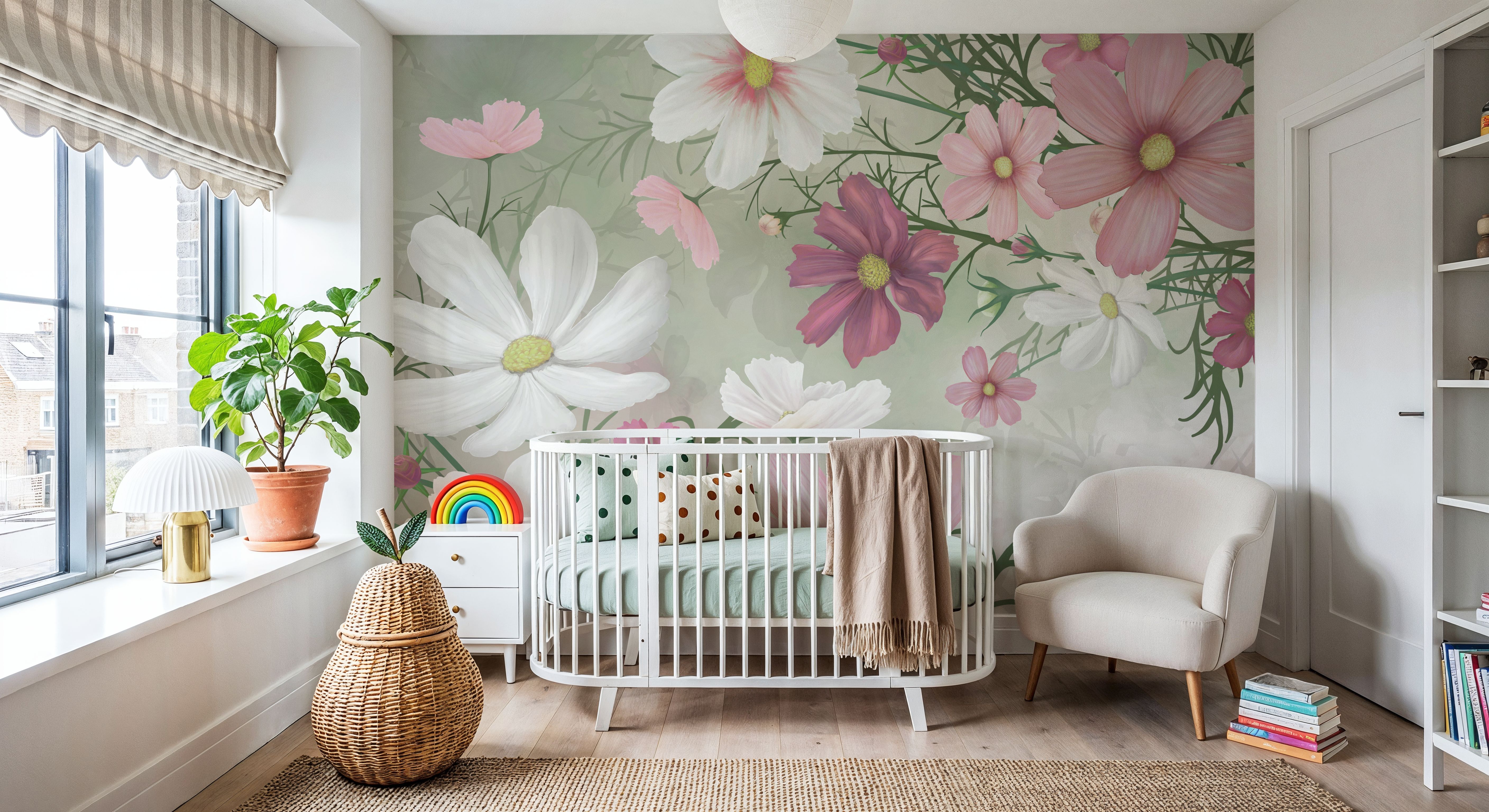 Cosmea Green, Wallpaper