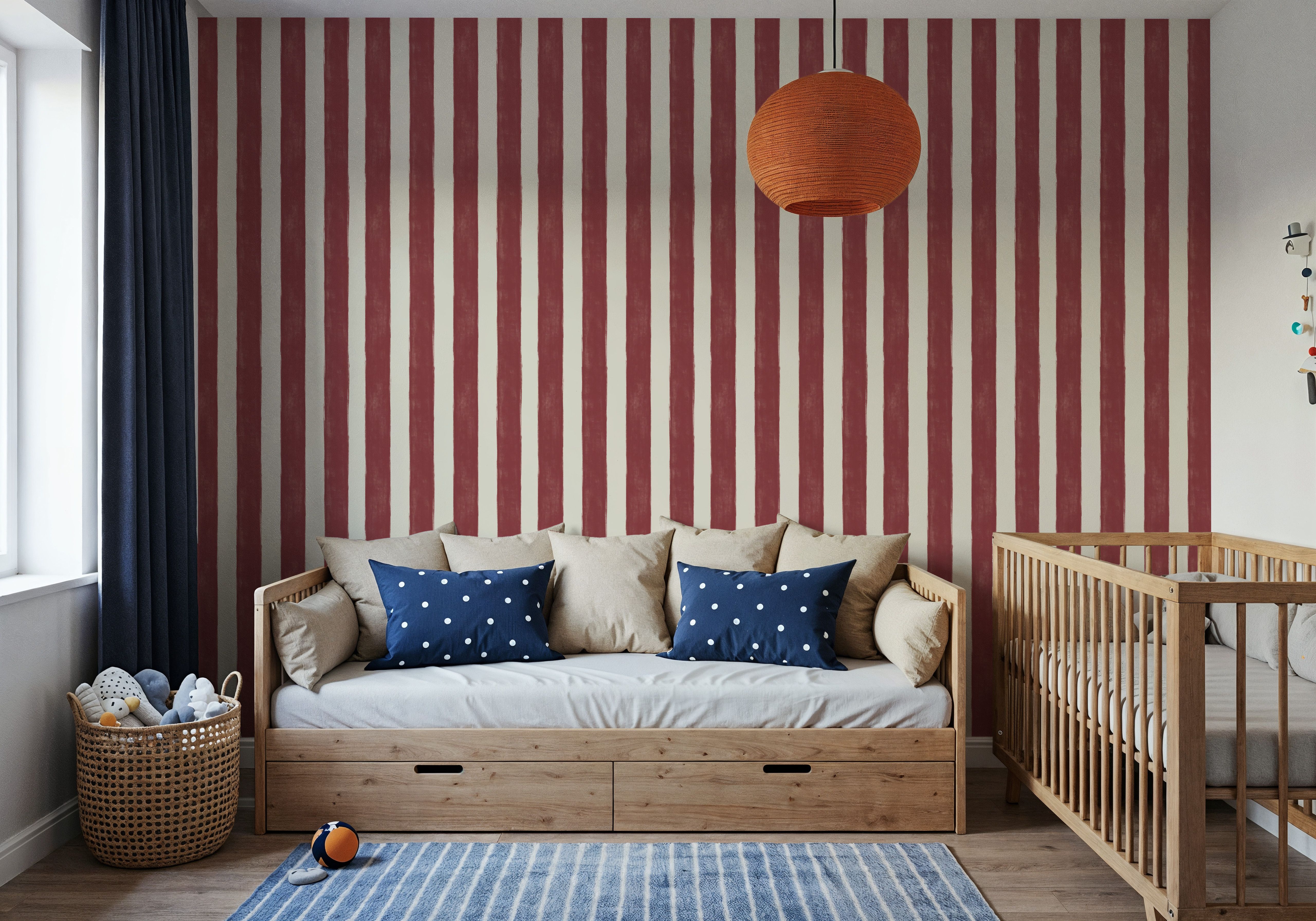 Sino Vertical Lines, Red