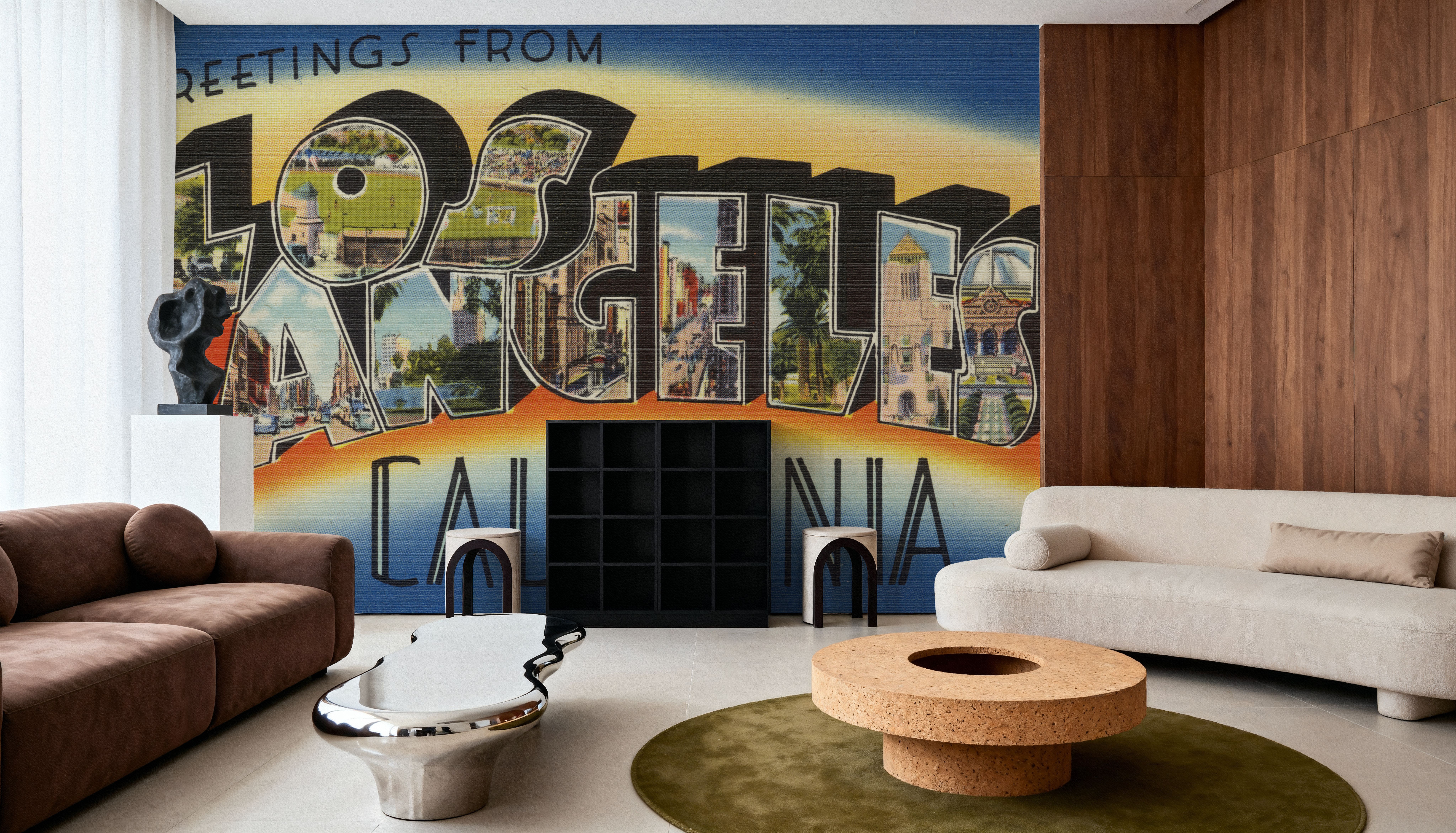 Greetings from Los Angeles - Screenprint Postcard