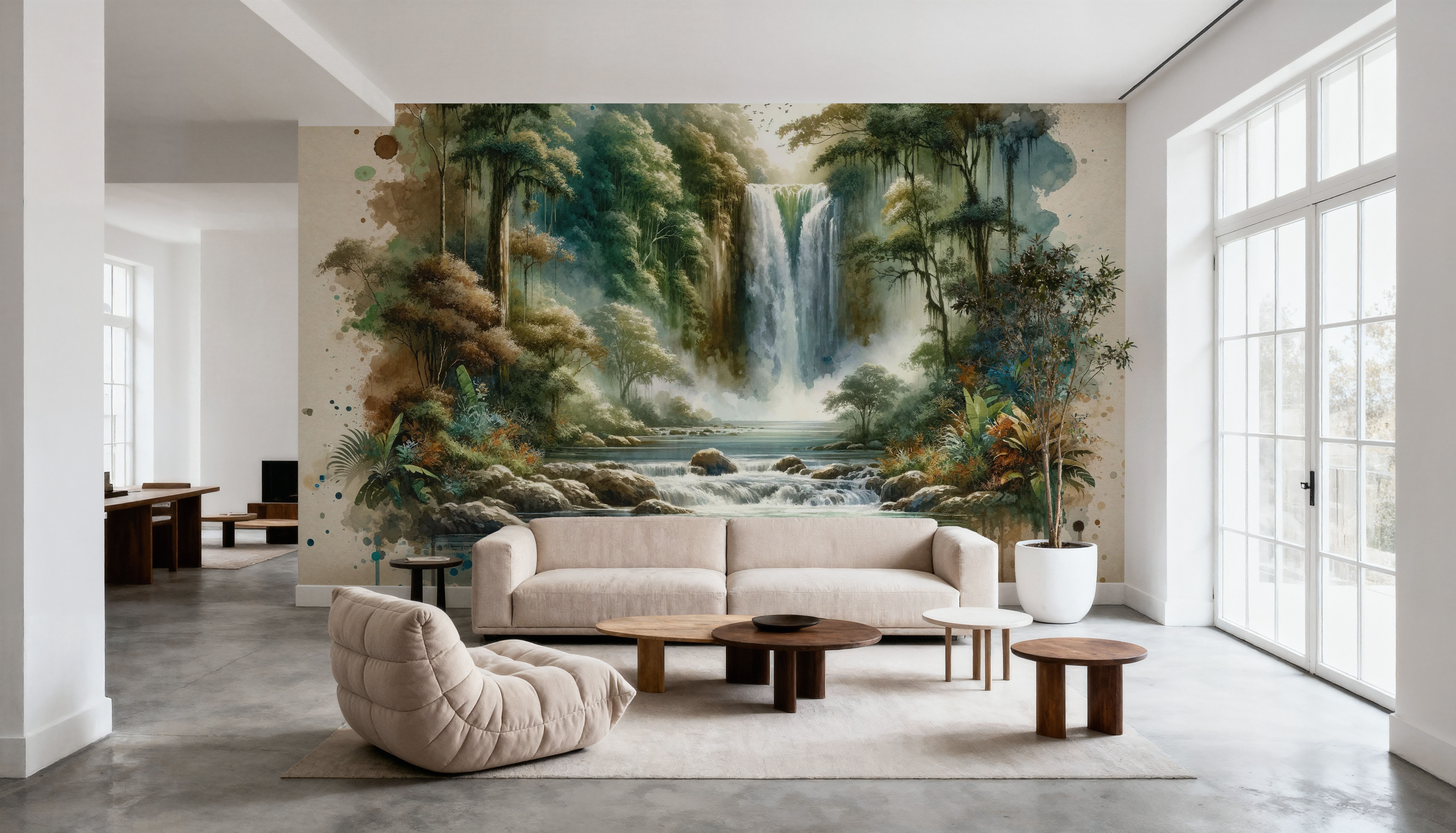 Tropical Waterfall, Wallpaper