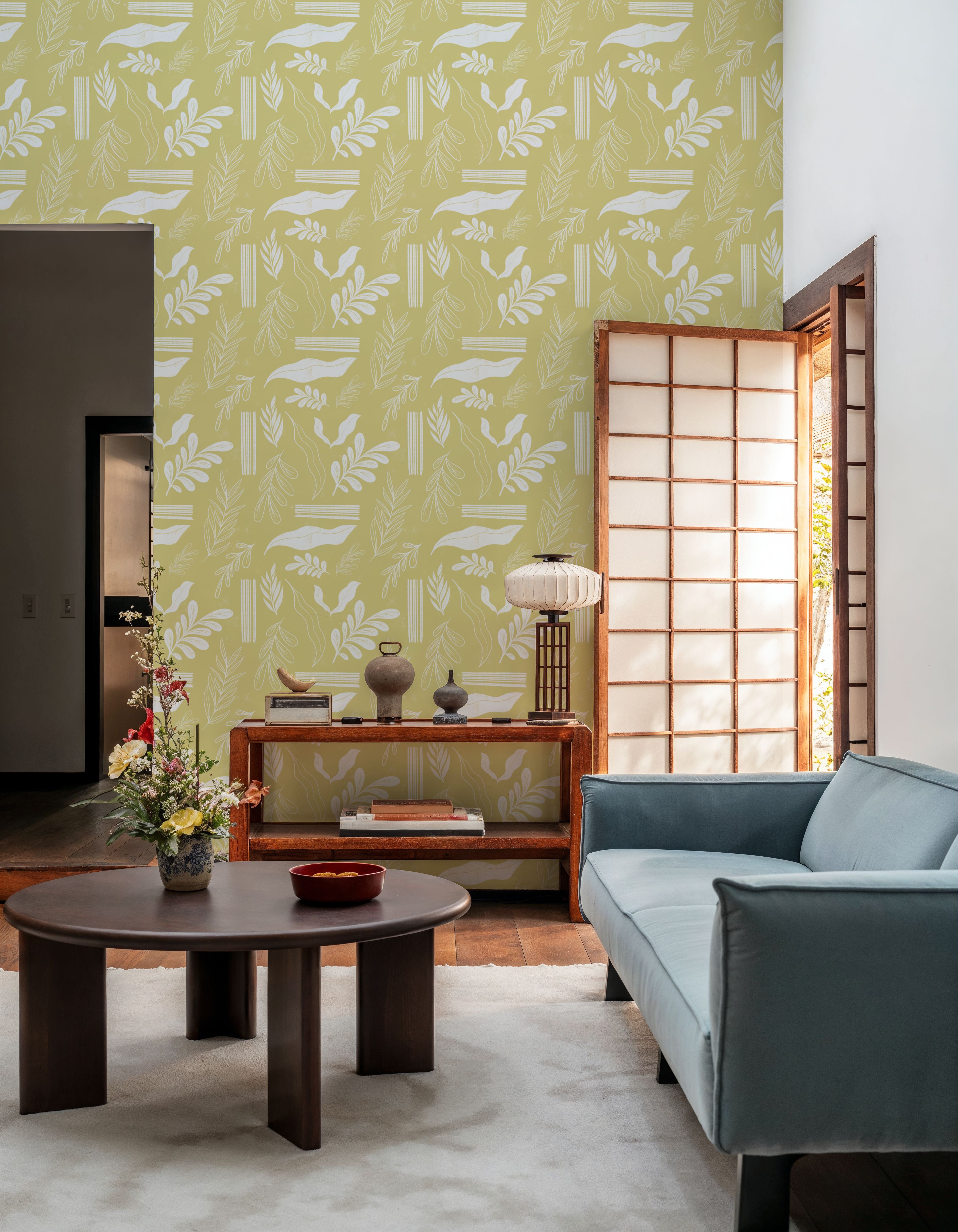 Autumn Leaves Off Yellow