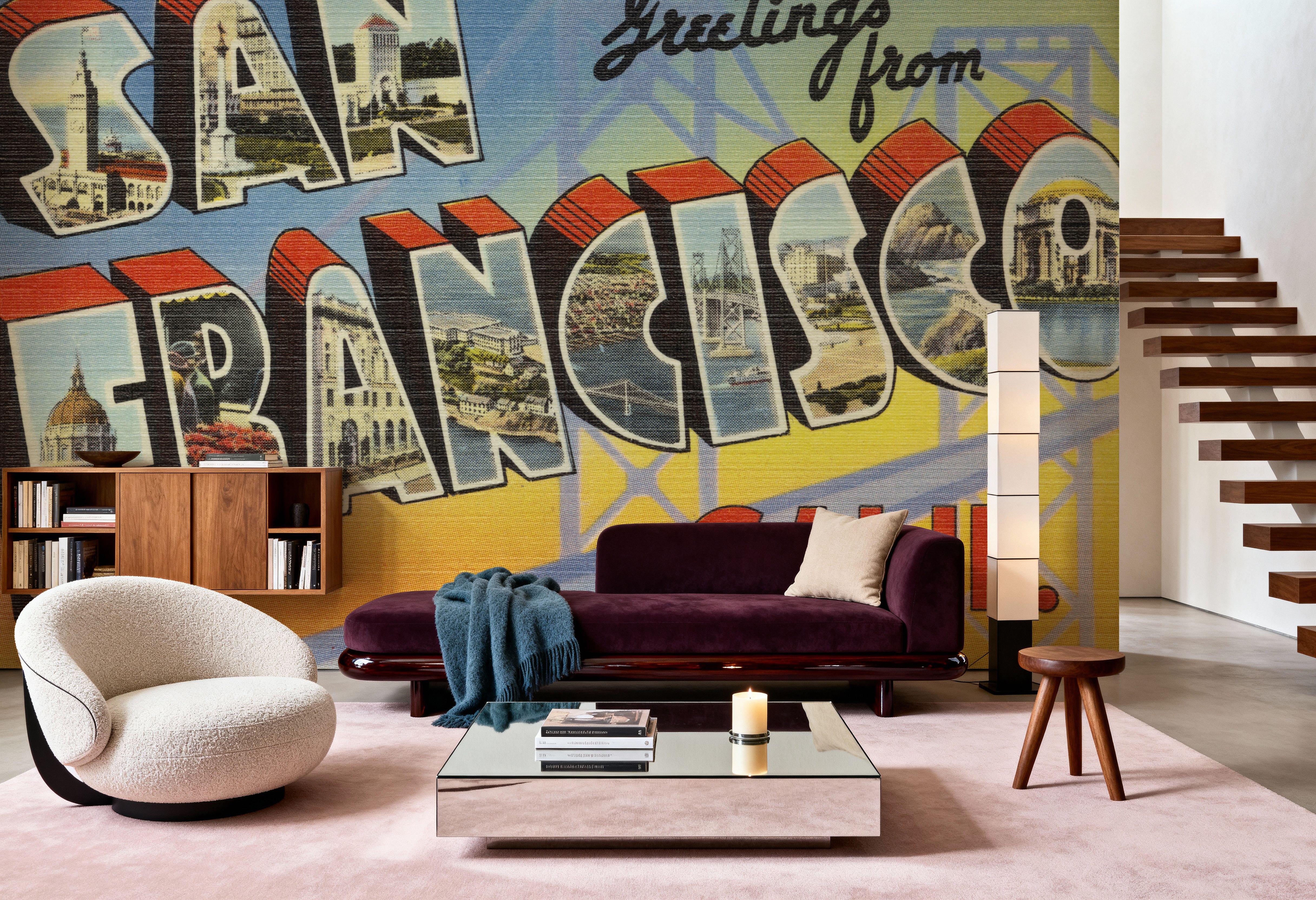 Greetings from San Francisco - Screenprint Postcard