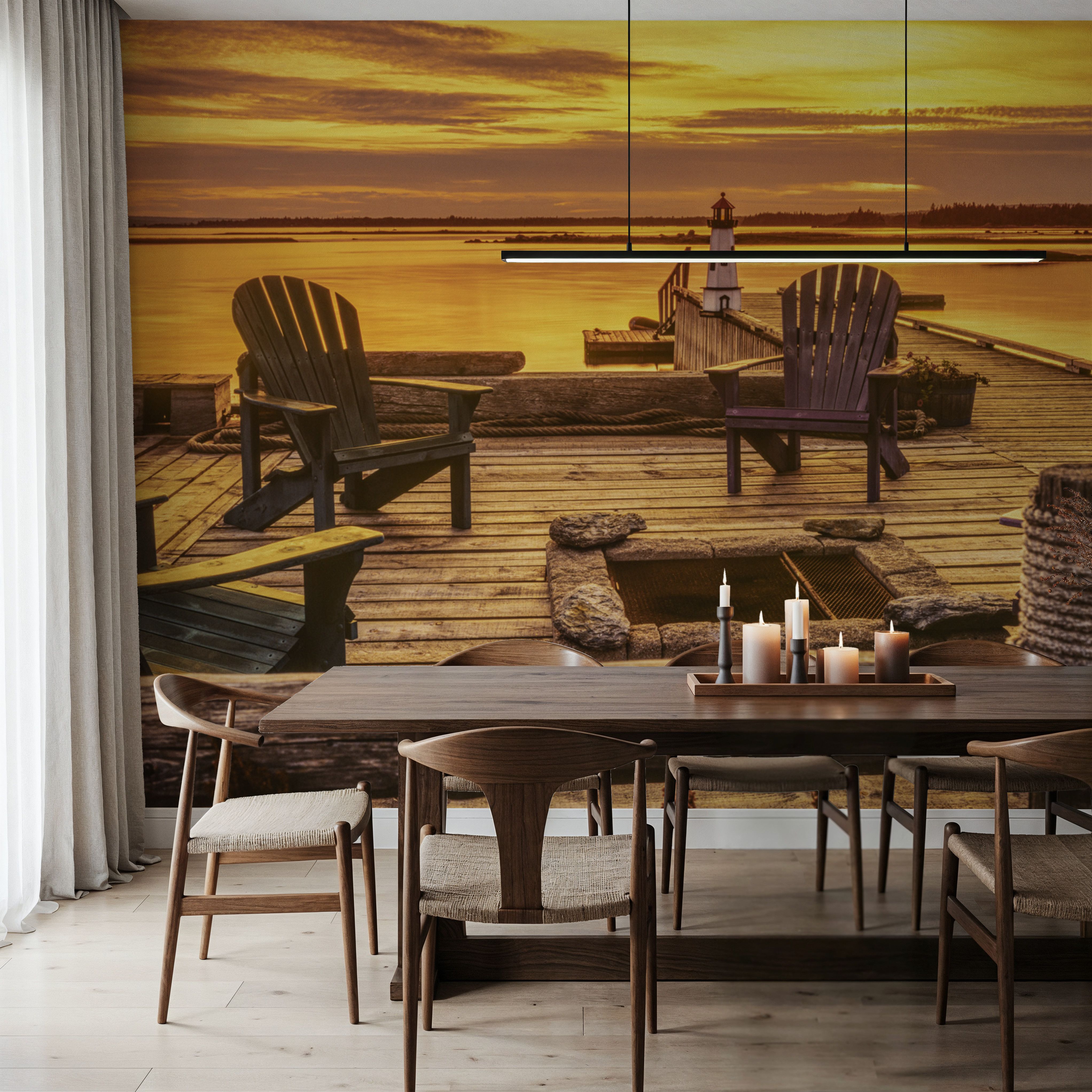 Wooden Pier at Sunset