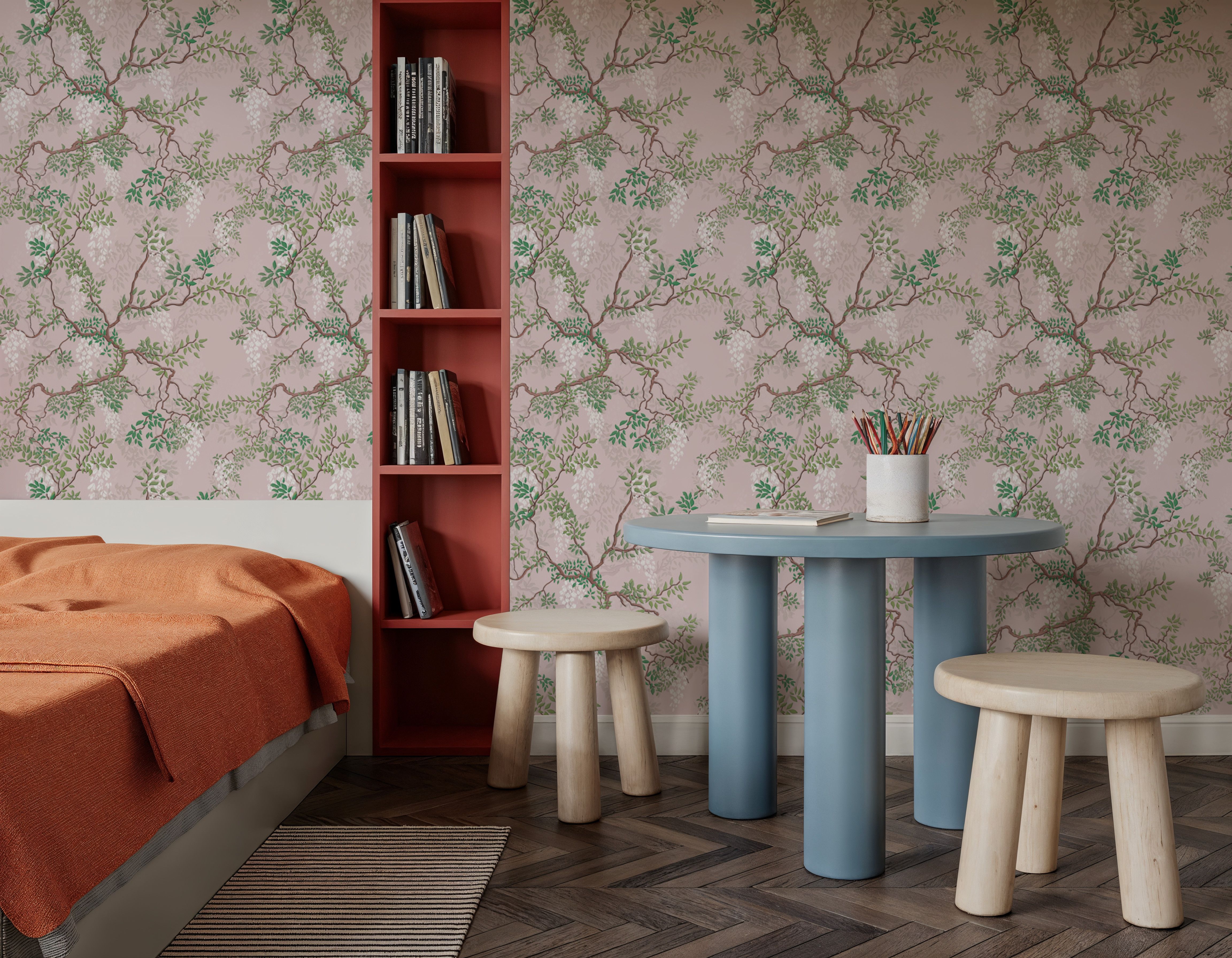 Climbing Wisteria, Rose