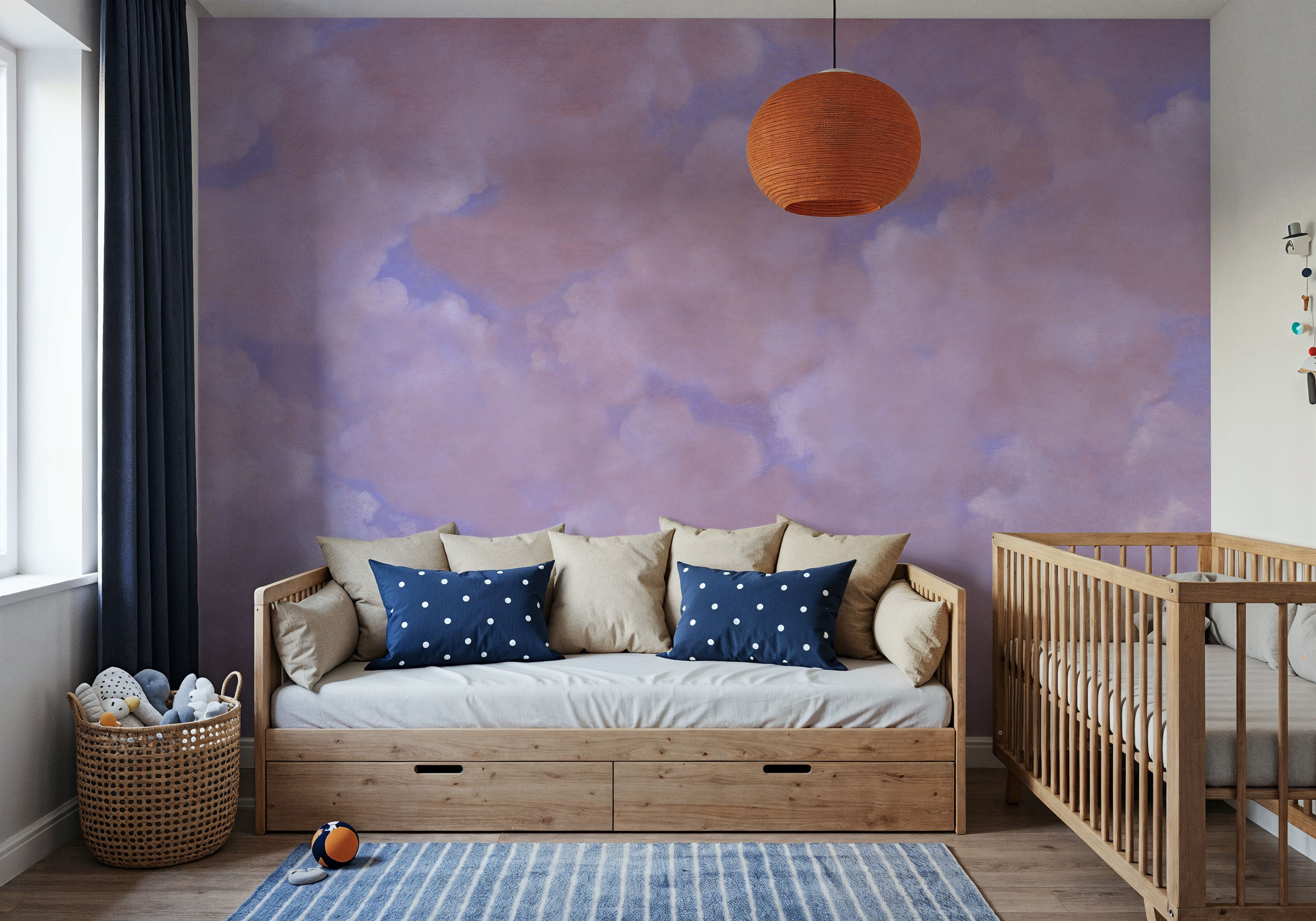 Painted Dreamy Clouds, Aura Indigo