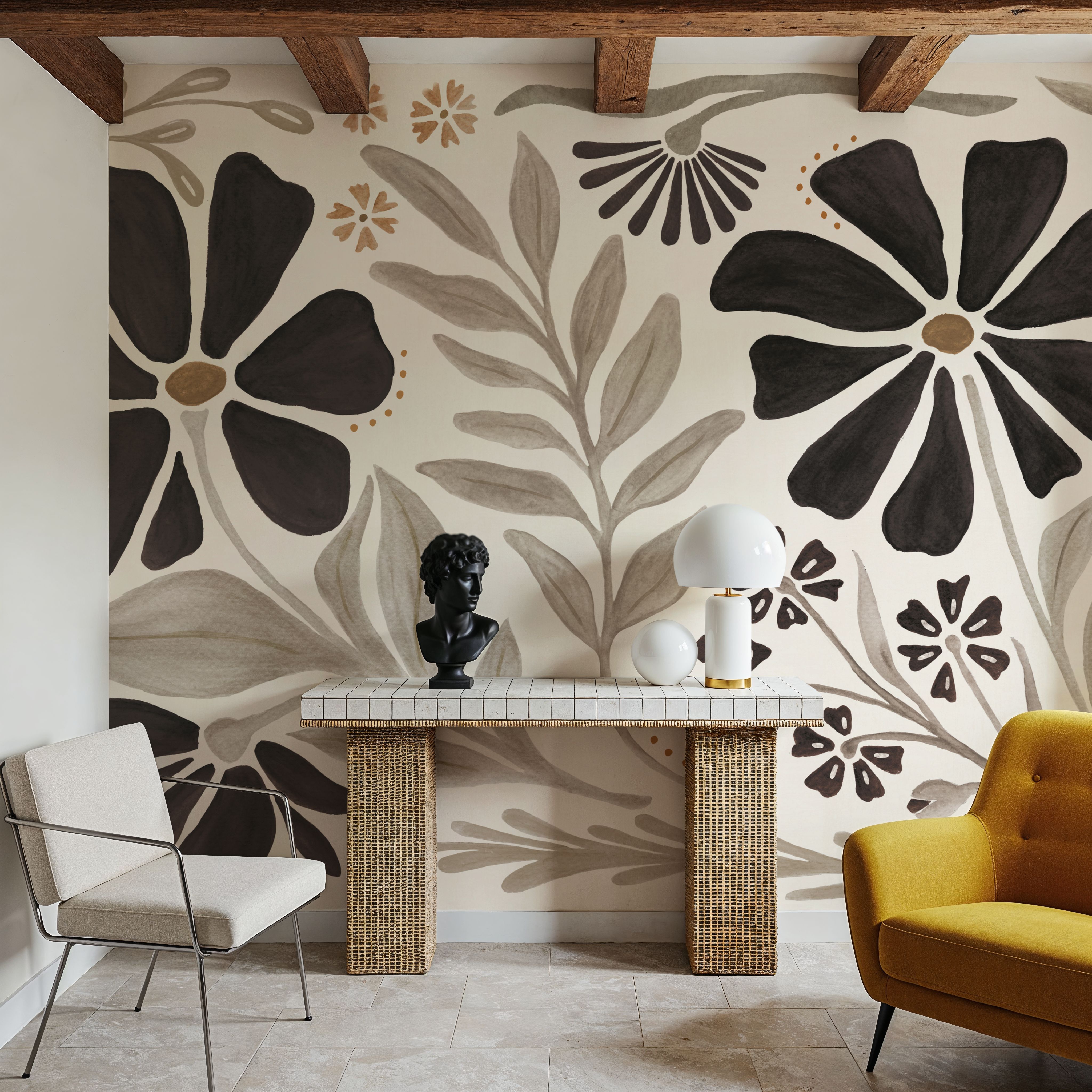 Modern Petals Neutral
