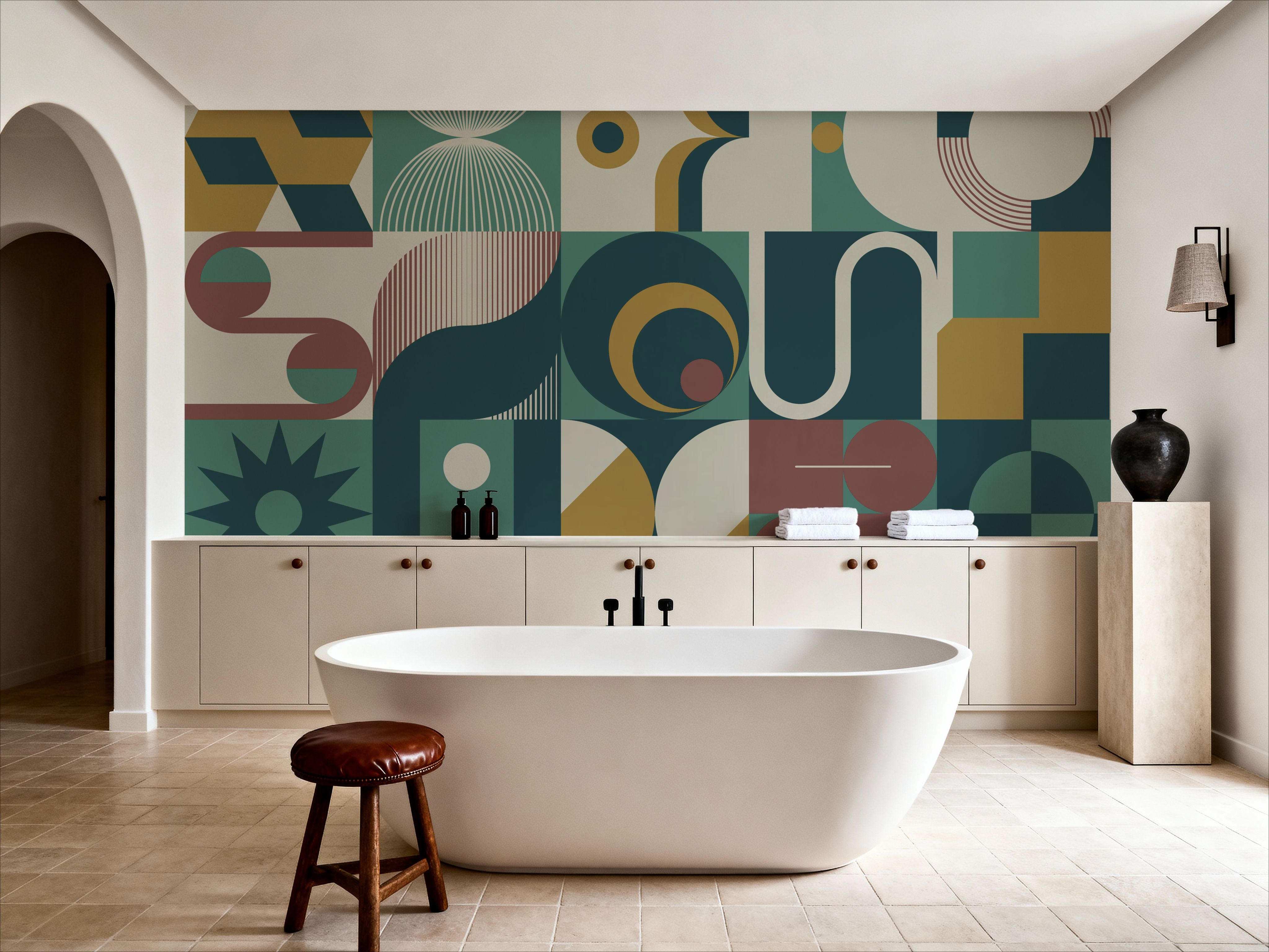 Bauhaus Geometric, Green