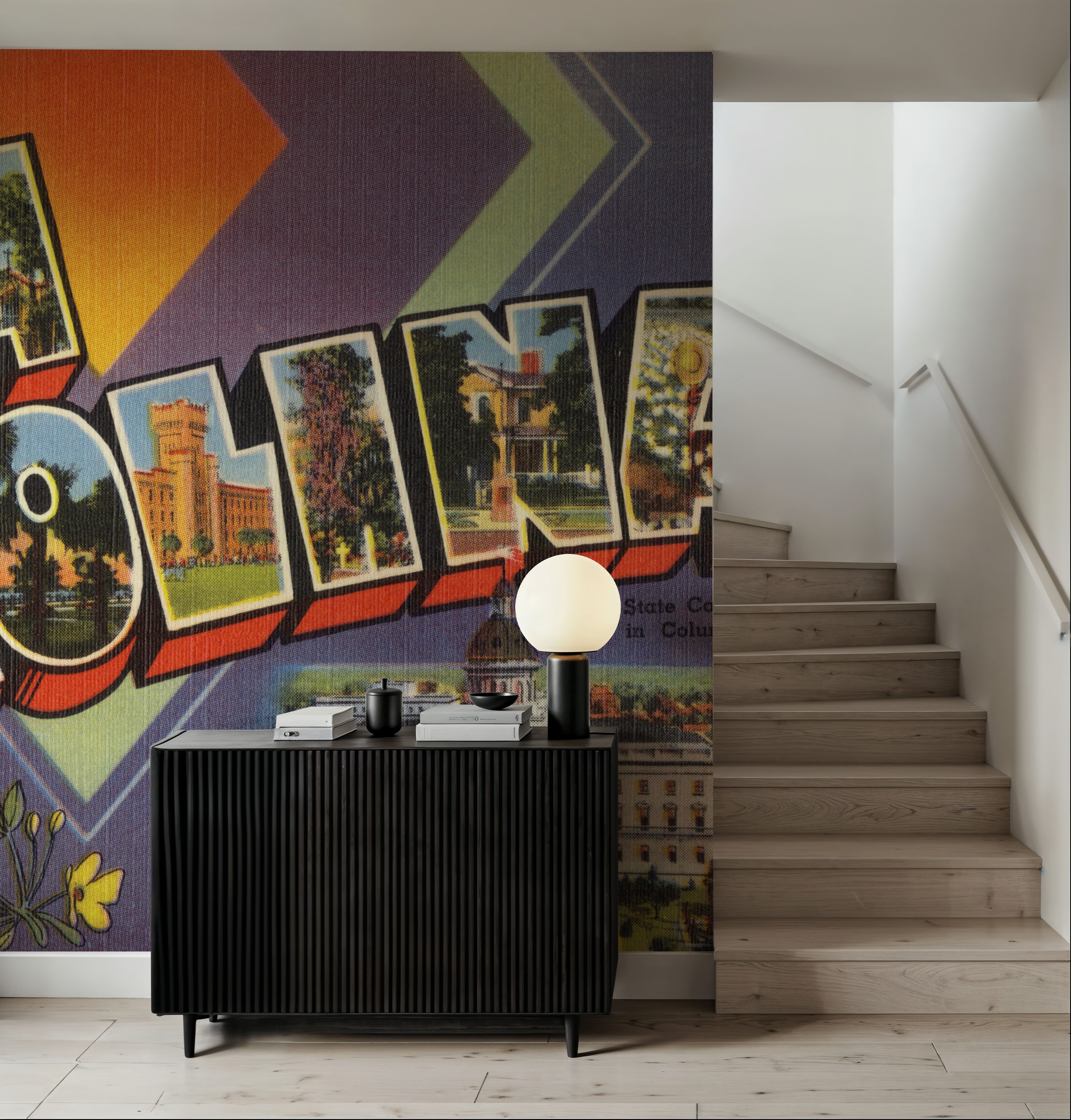 Greetings from South Carolina - Screenprint Postcard