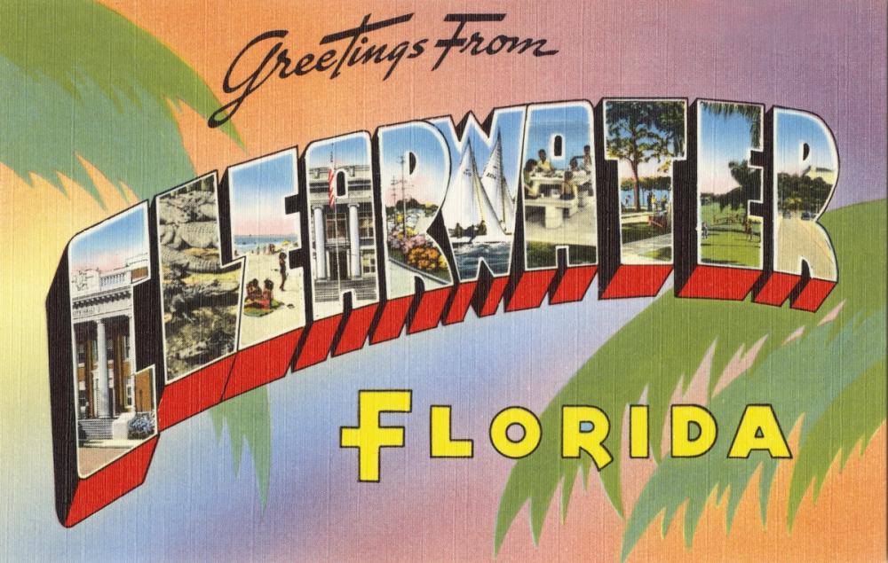 Greetings from Clearwater - Screenprint Postcard