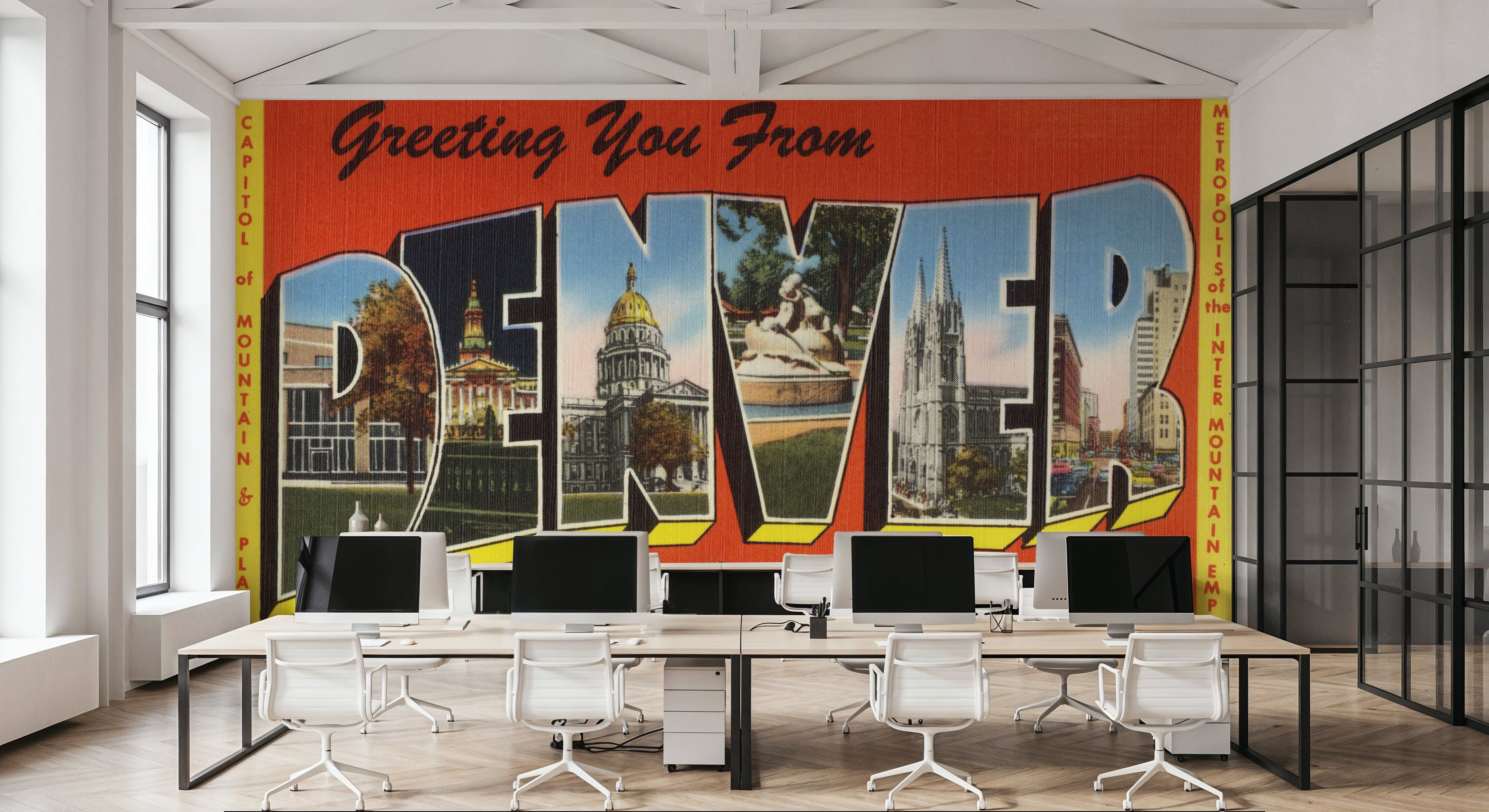 Greetings from Denver - Screenprint Postcard