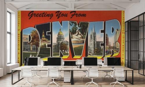 Greetings from Denver - Screenprint Postcard