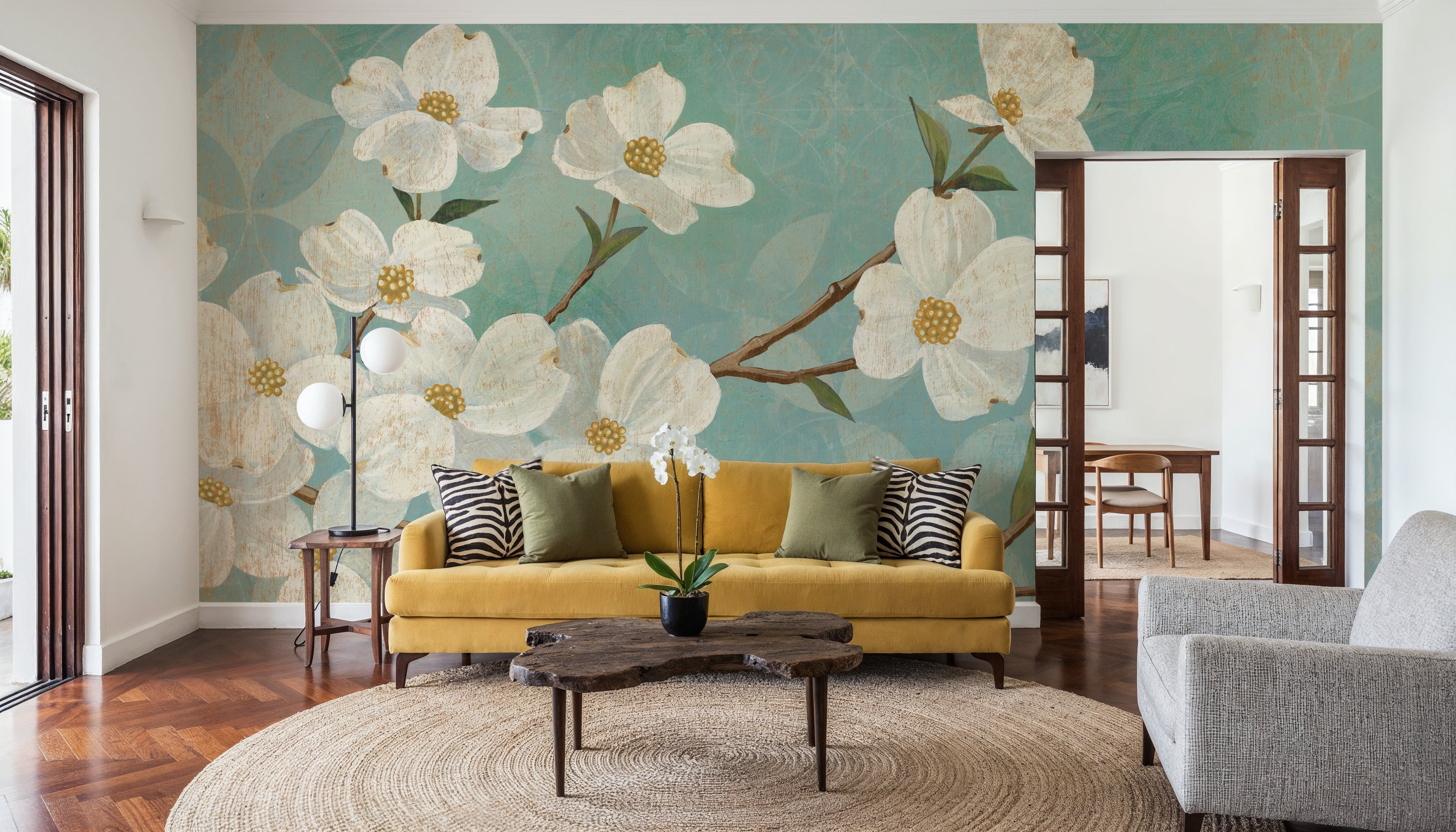 Kimono Blossoms, Tapet