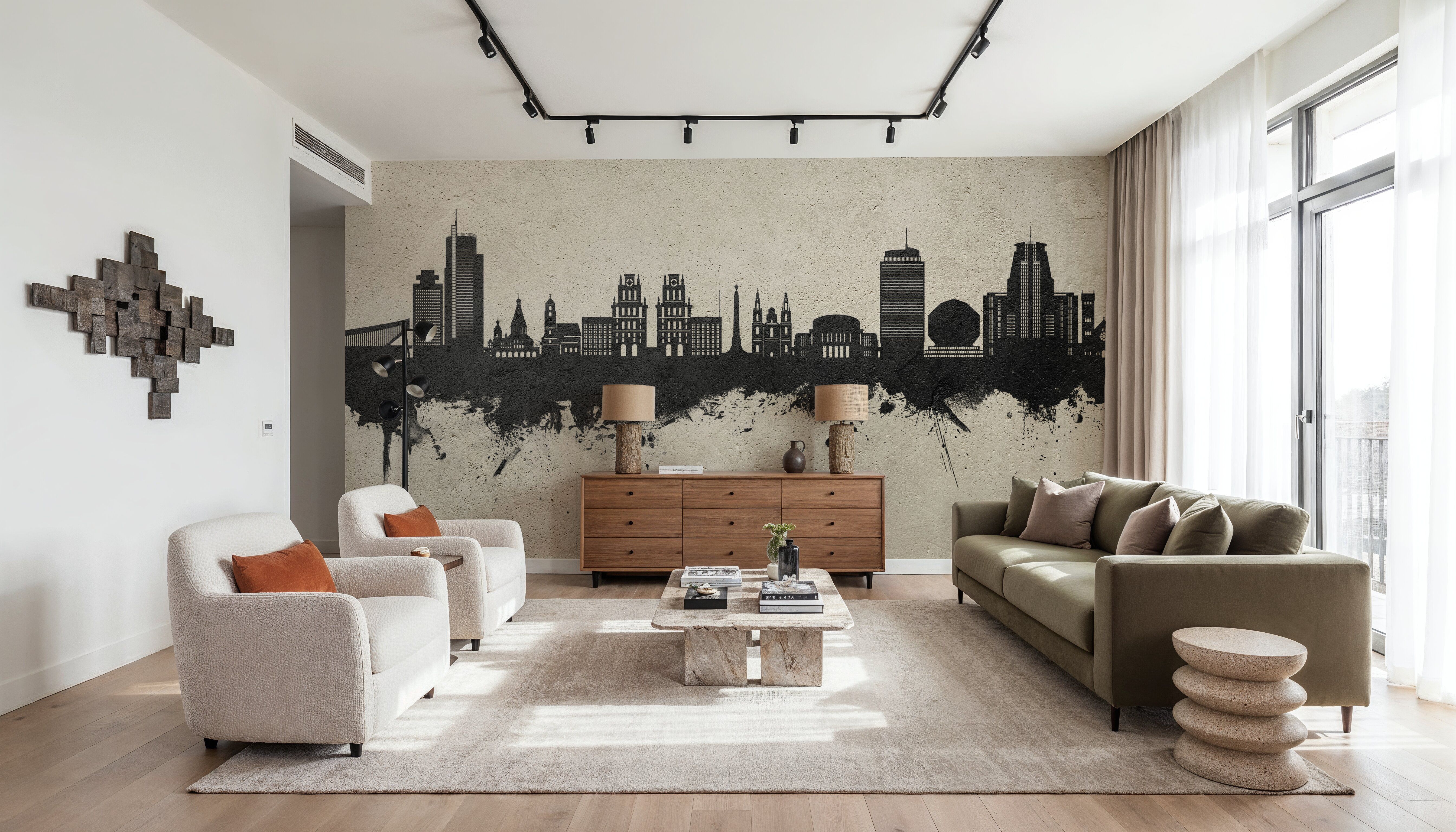 Minsk Belarus Skyline Concrete