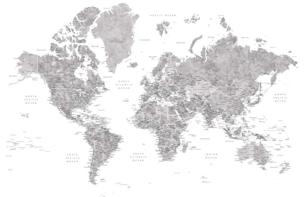 World Map Cities - Jimmy