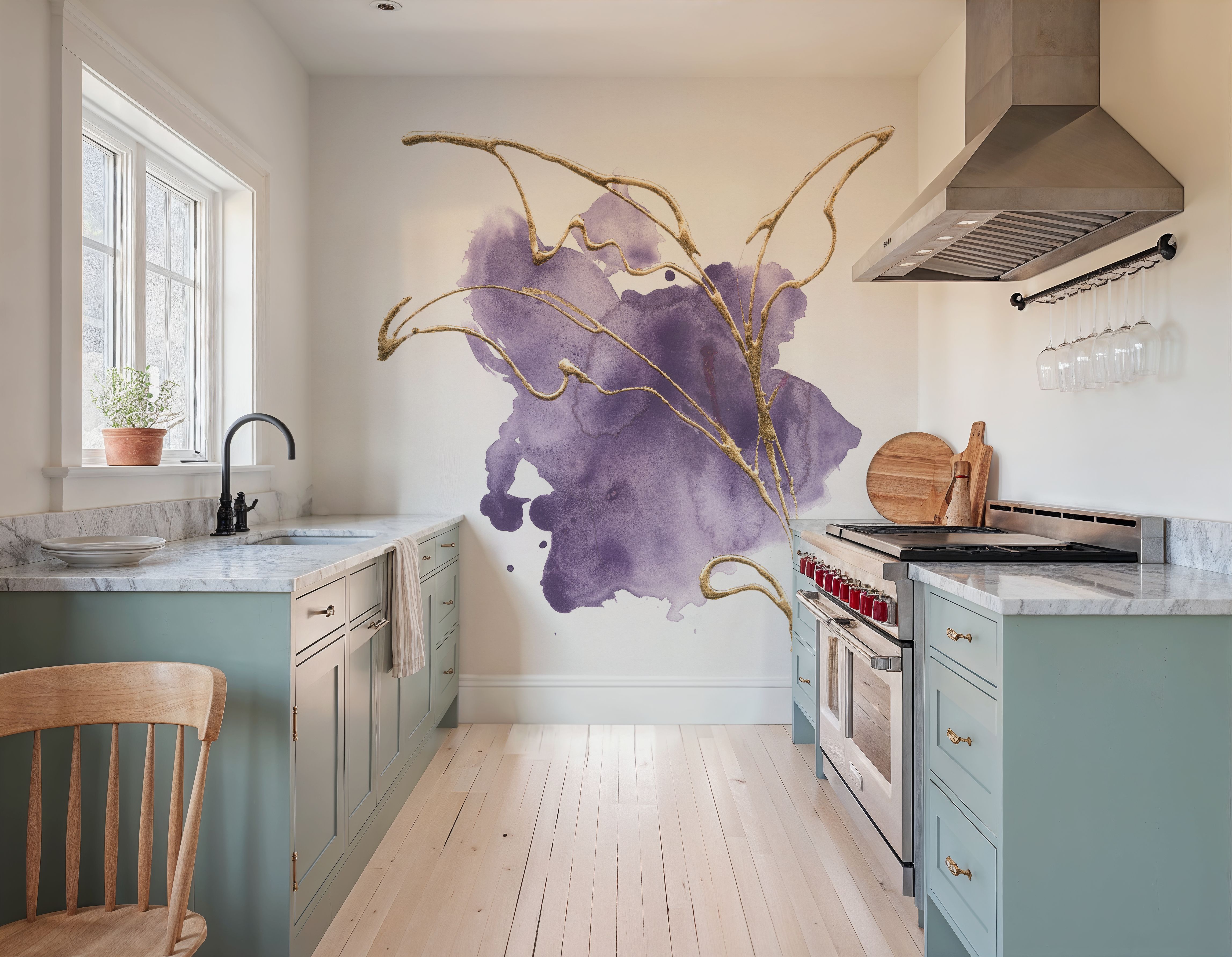 Plum and Bright IV, Papier peint