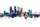 Dhaka Bangladesh Skyline Blue & Bronze