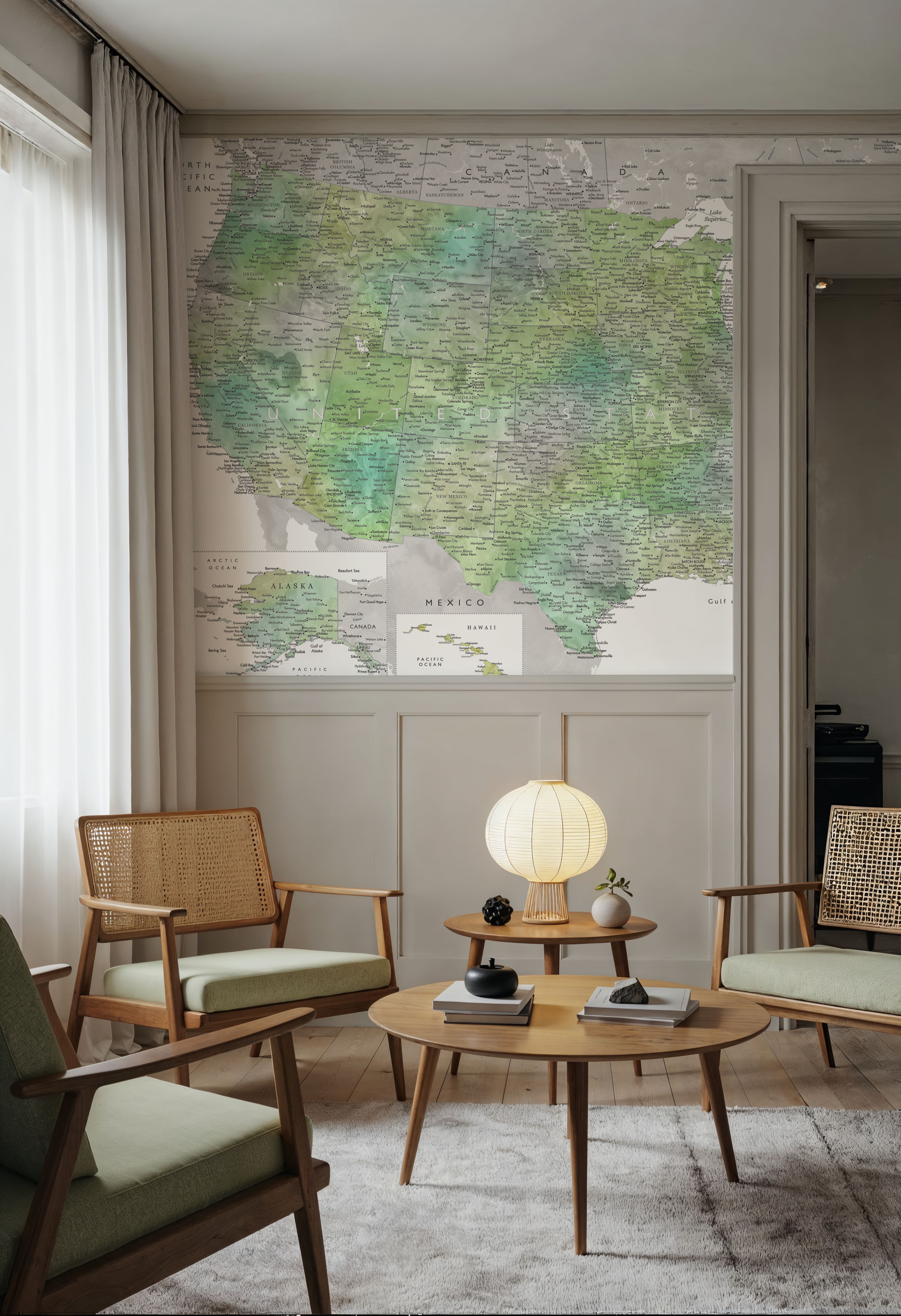 US Map Detailed - Oriole