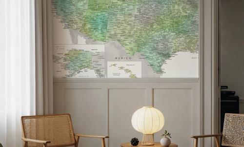 US Map Detailed - Oriole