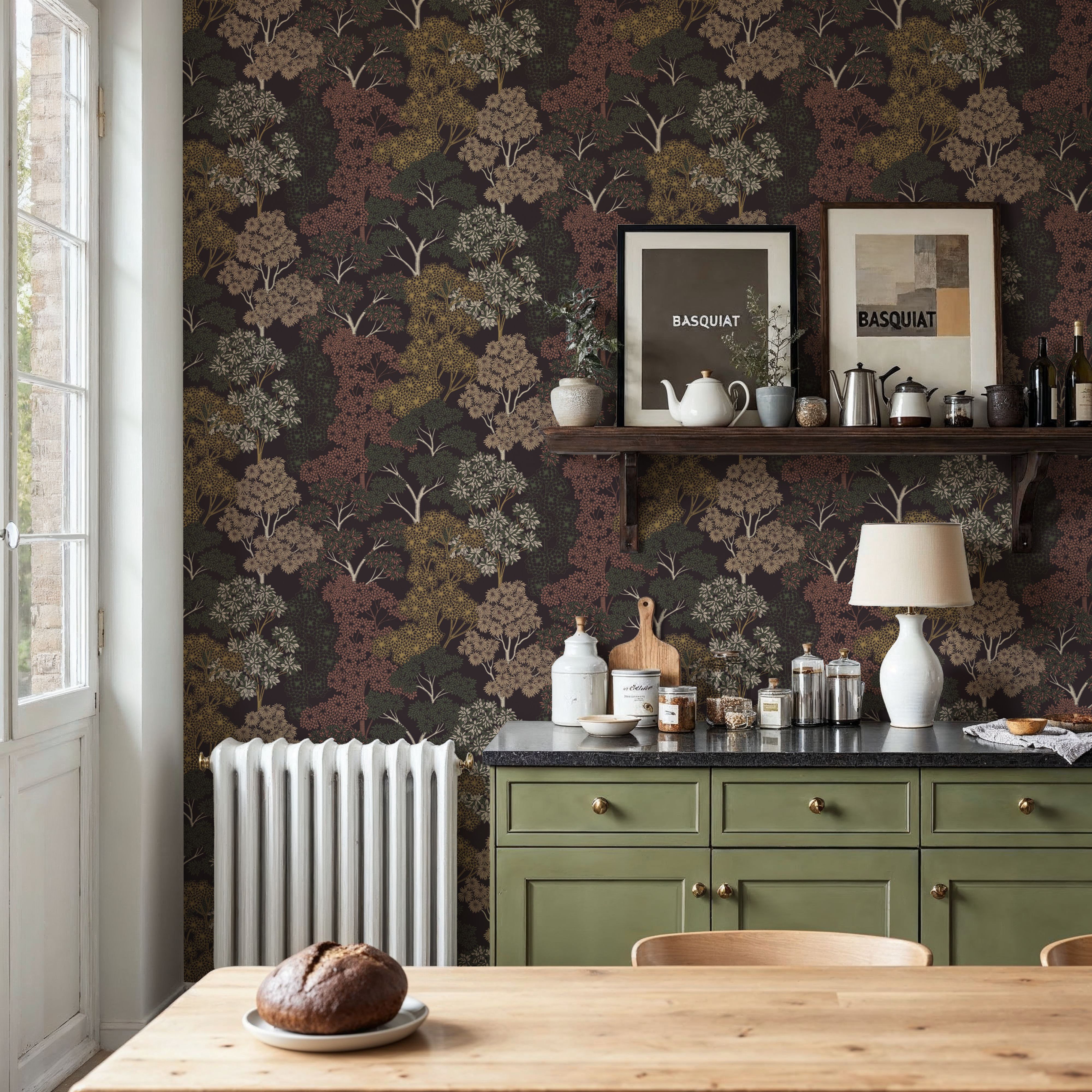 Overleaf Woodland Pattern, Cocoa