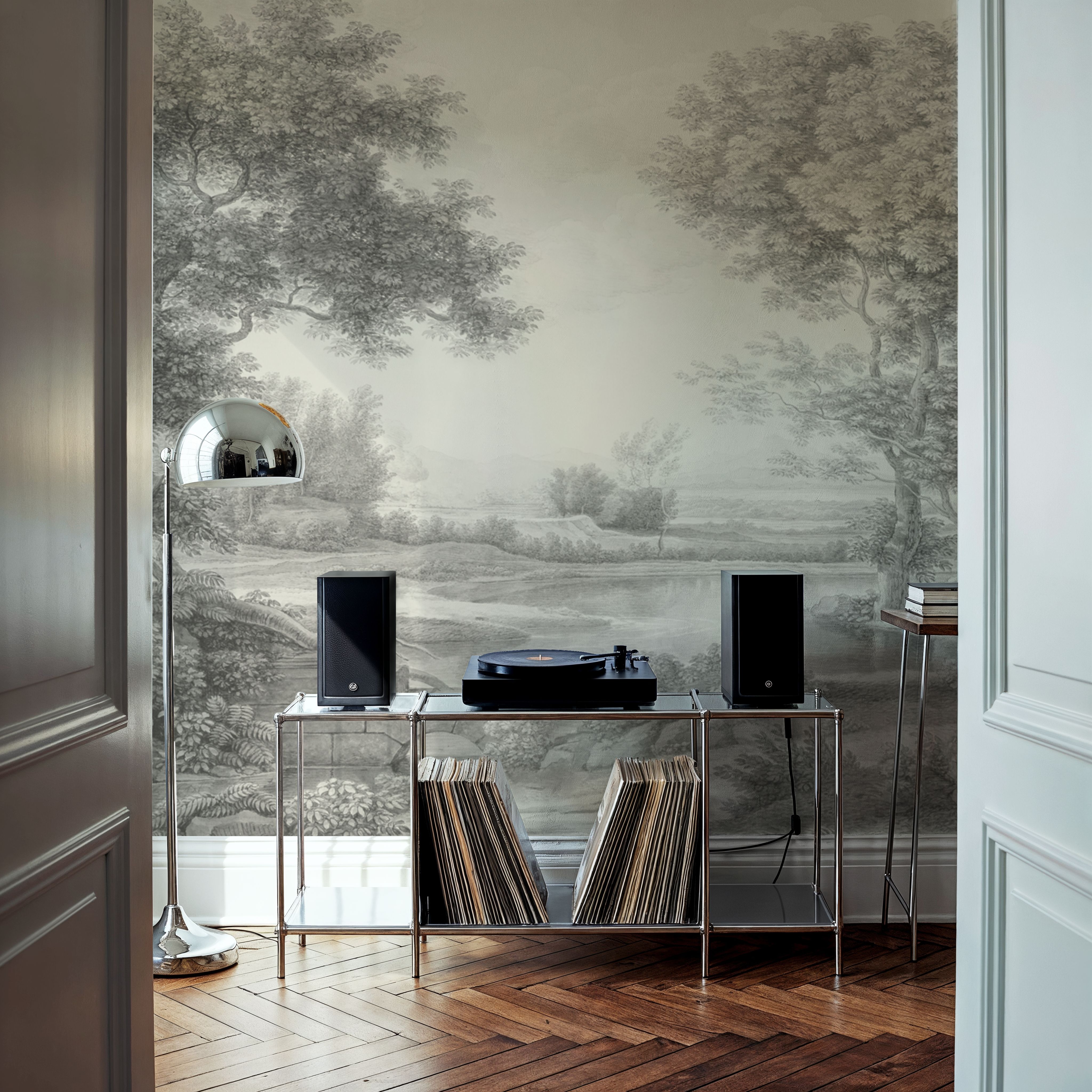 Riverbank Oak Landscape, Argent