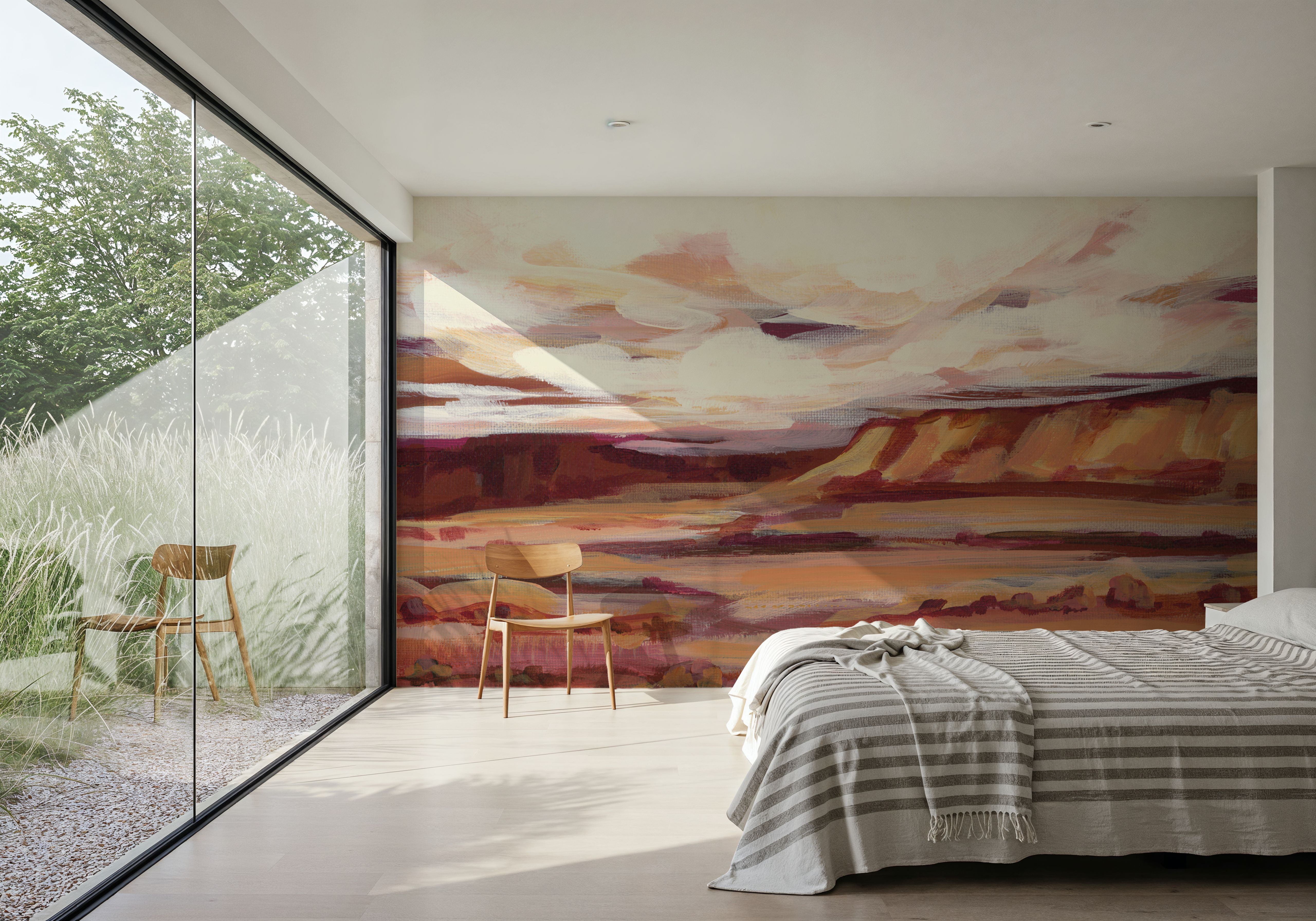 Mauve Mesa I, Papier peint