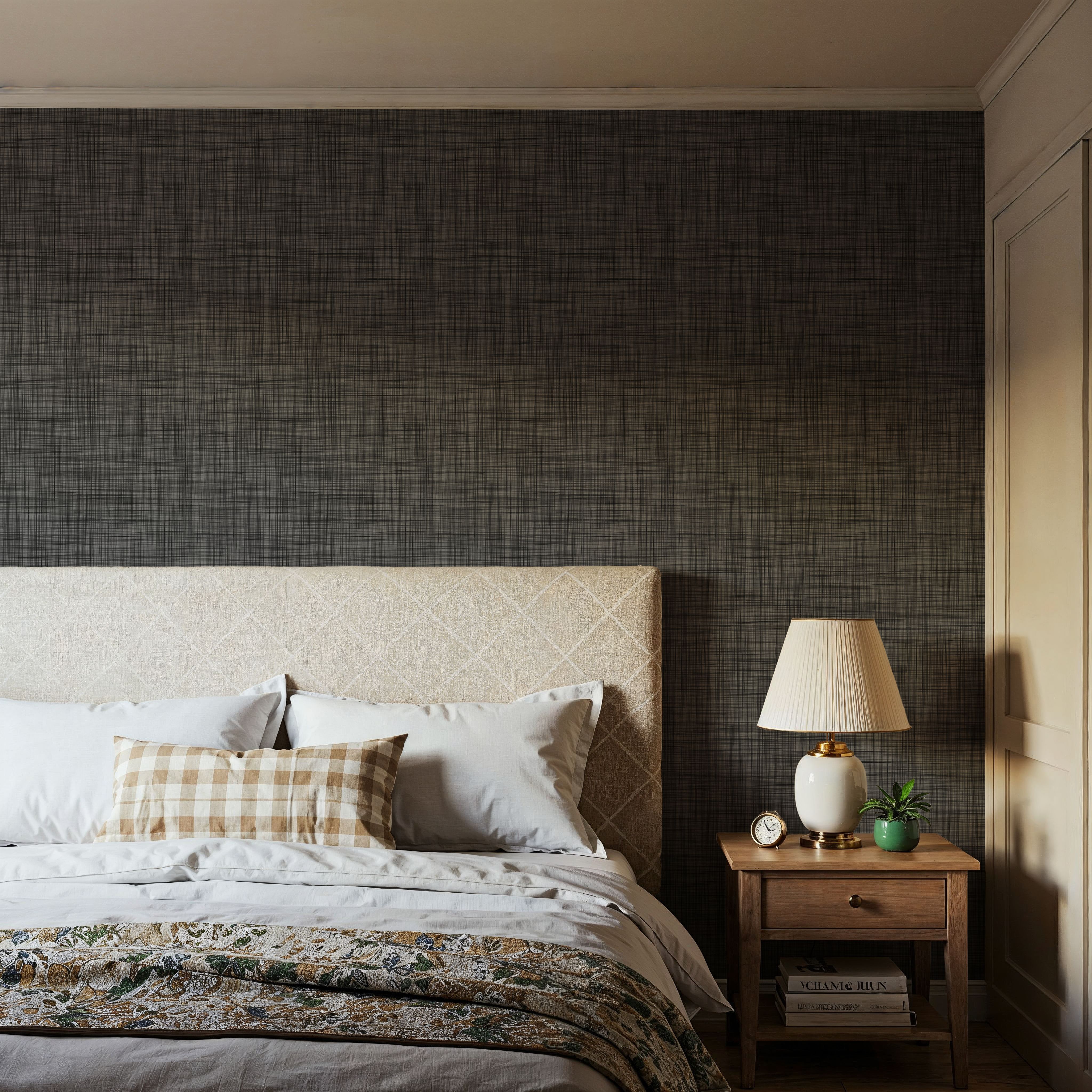 Mottled Linen Effect, Shadow Grey