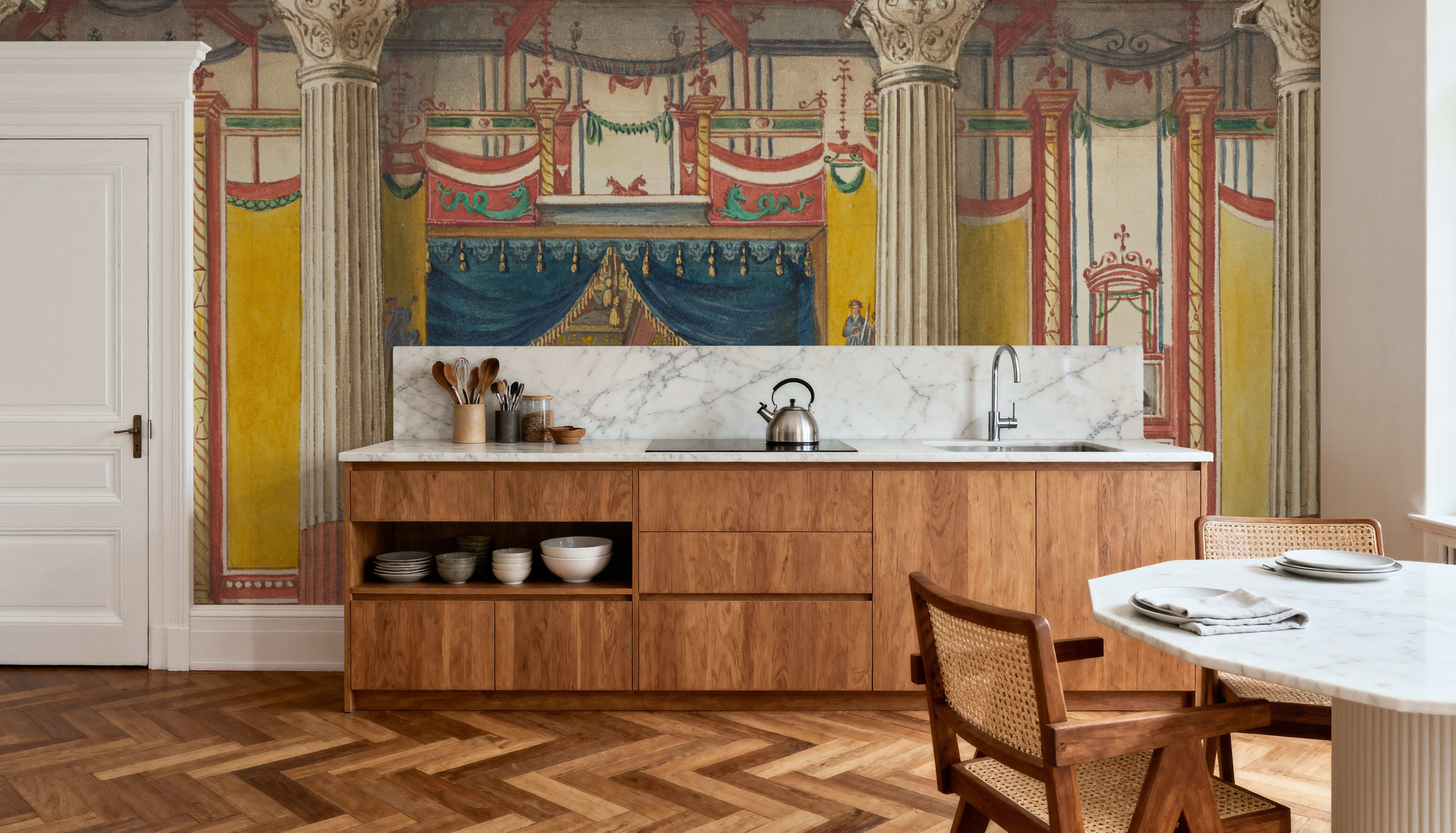 Entrance to a Villa, Wallpaper