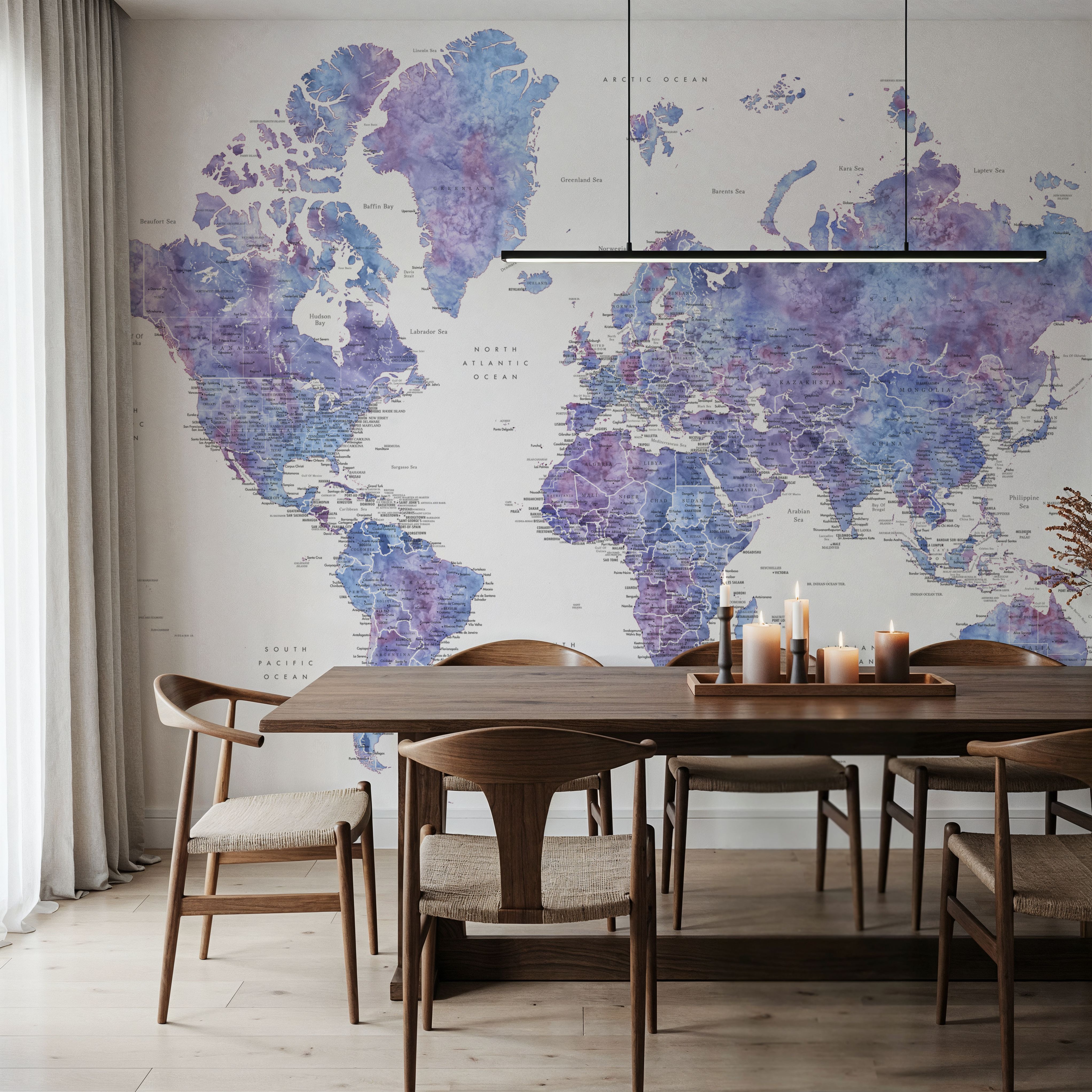 World Map Cities - Raul