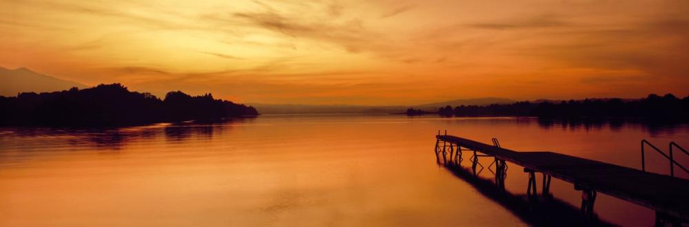 Golden Harbor Sunset